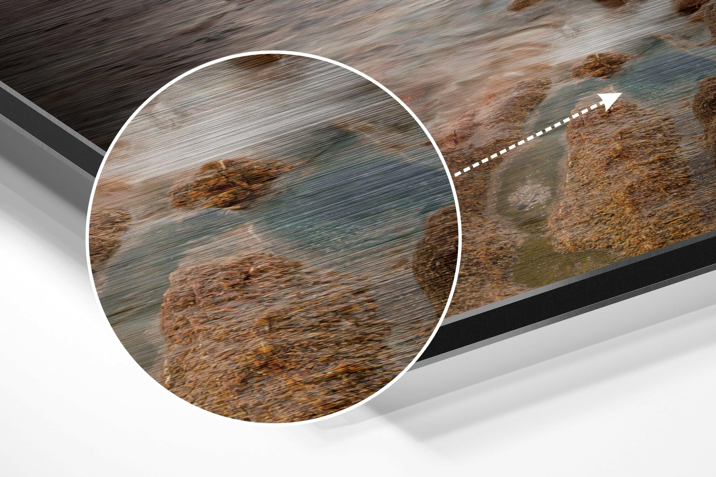 Coast Brushed Aluminium Dibond Wall Art