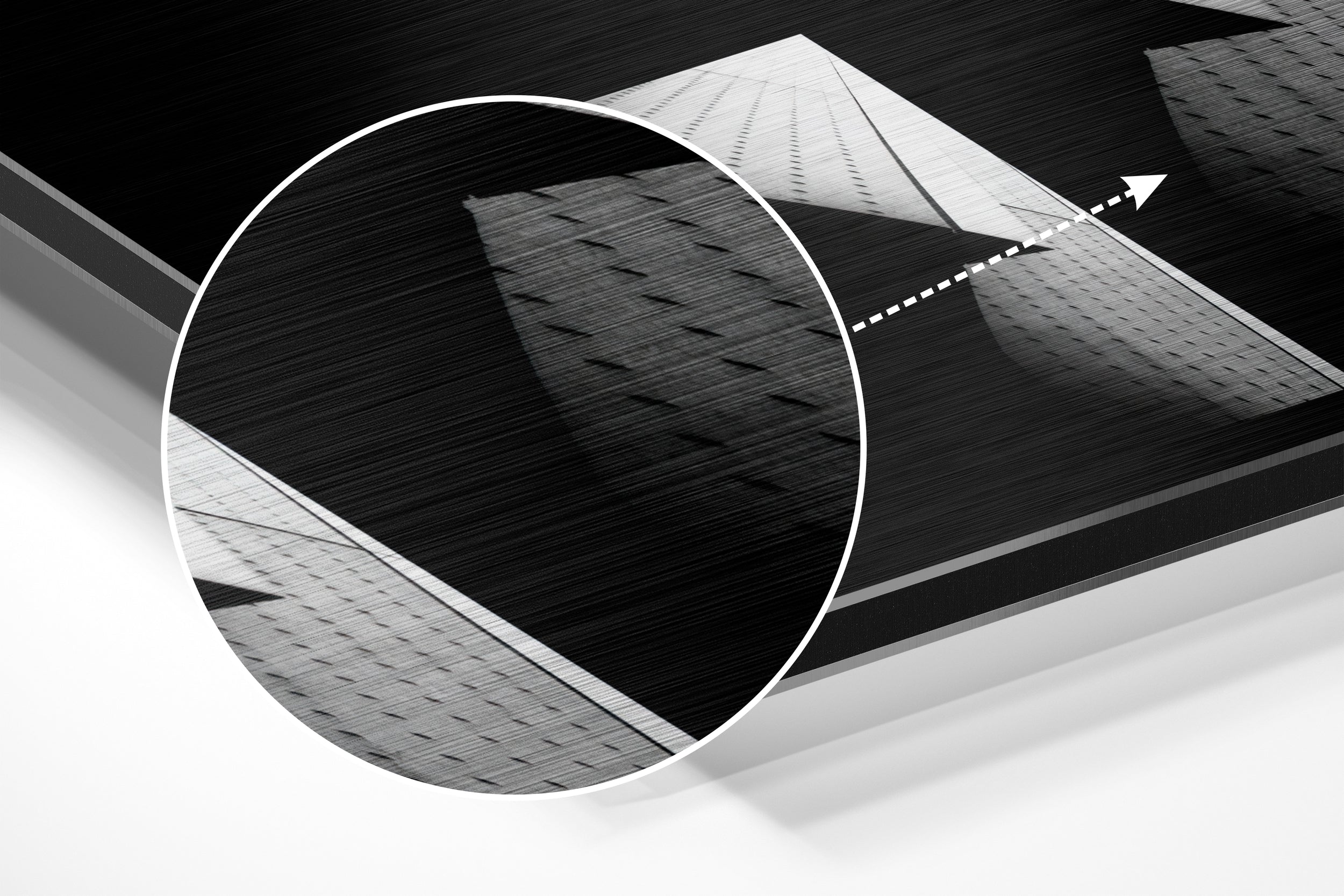Buildings Brushed Aluminium Dibond Wall Art