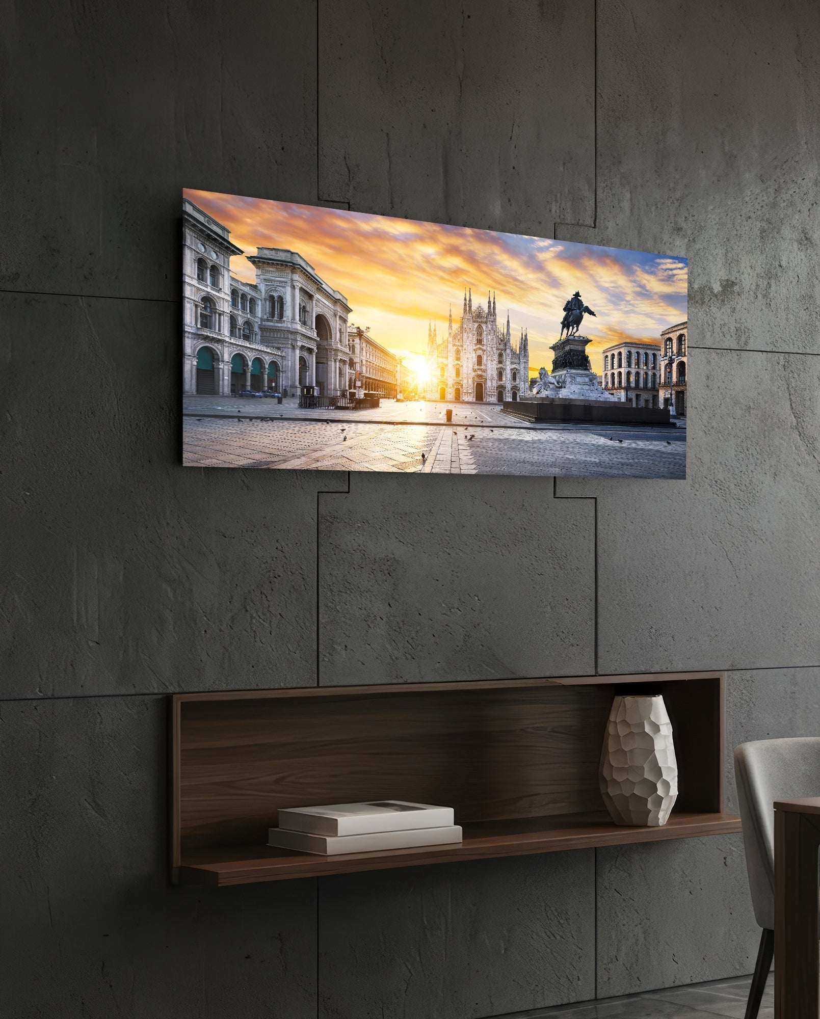 Medieval Glass Wall Art (36"x14")