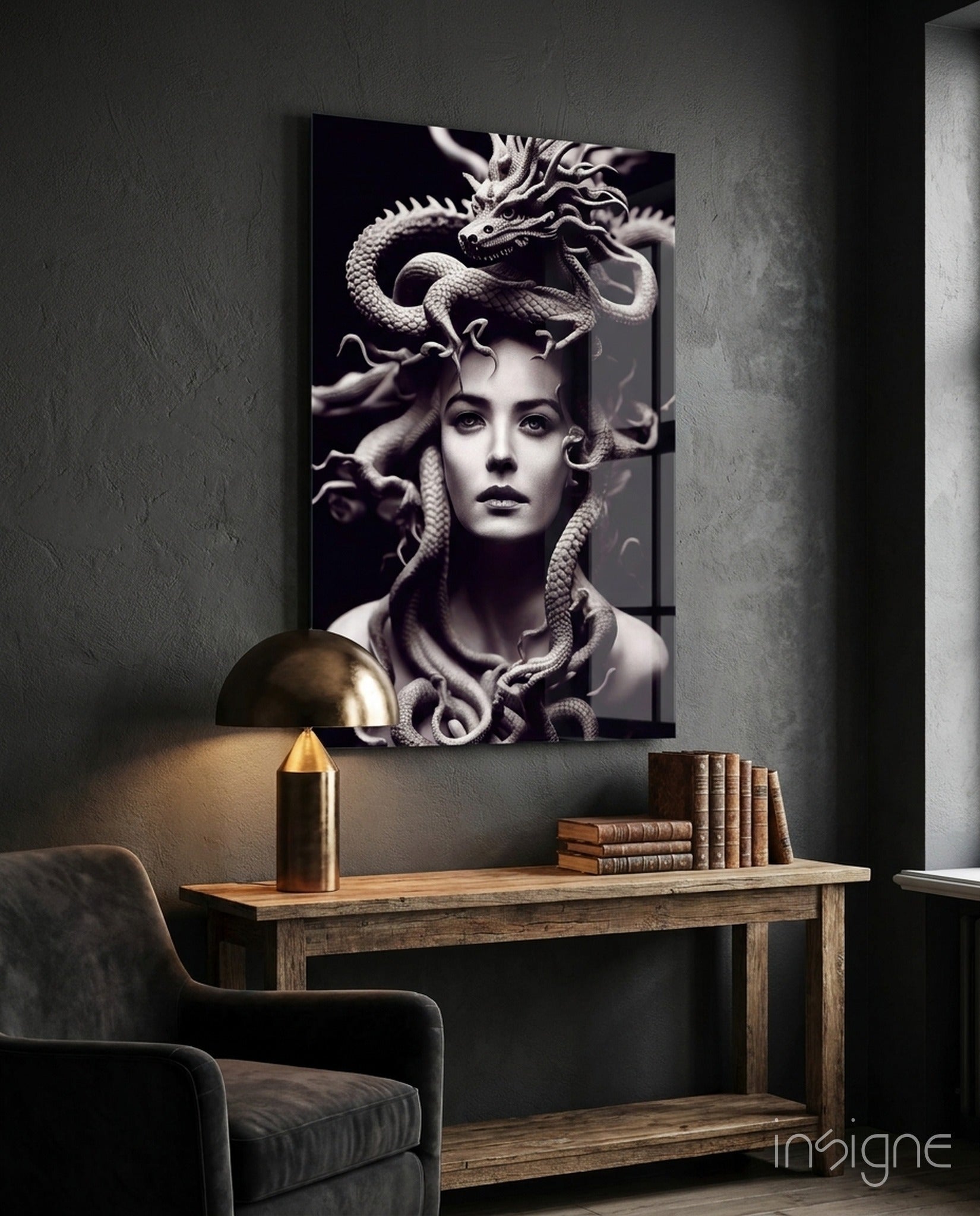 Medusa Glass Art || Designer Collection