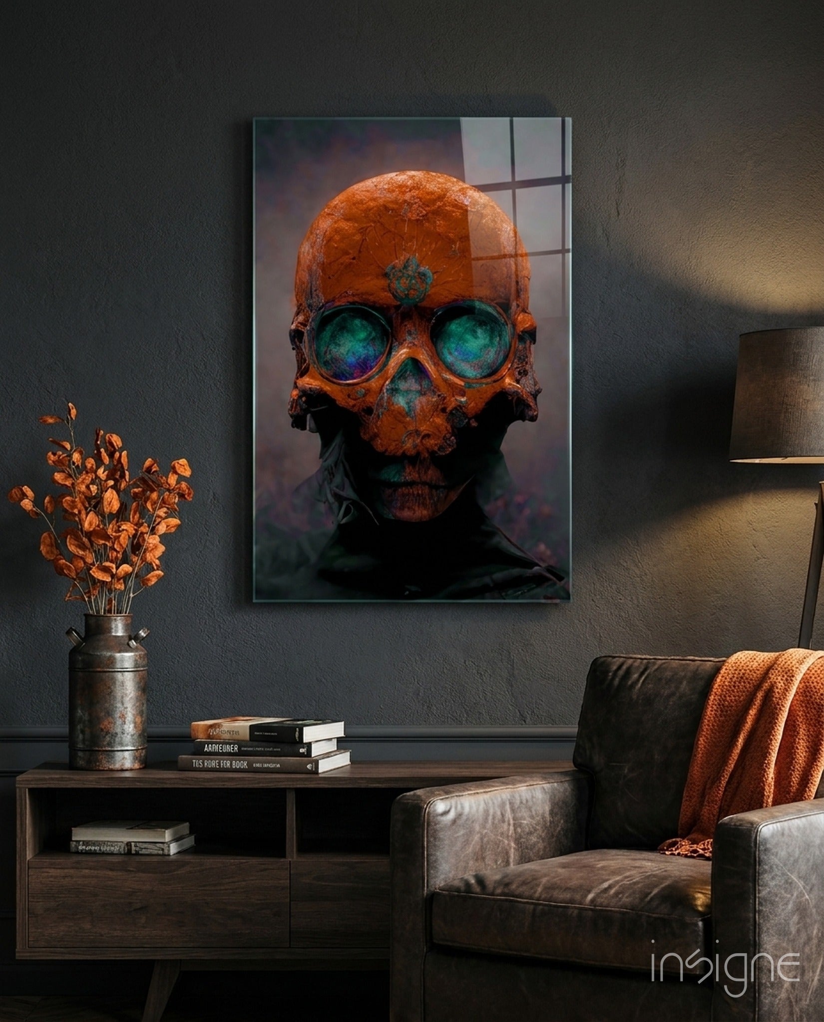 Skull Glass Art || Designer Collection