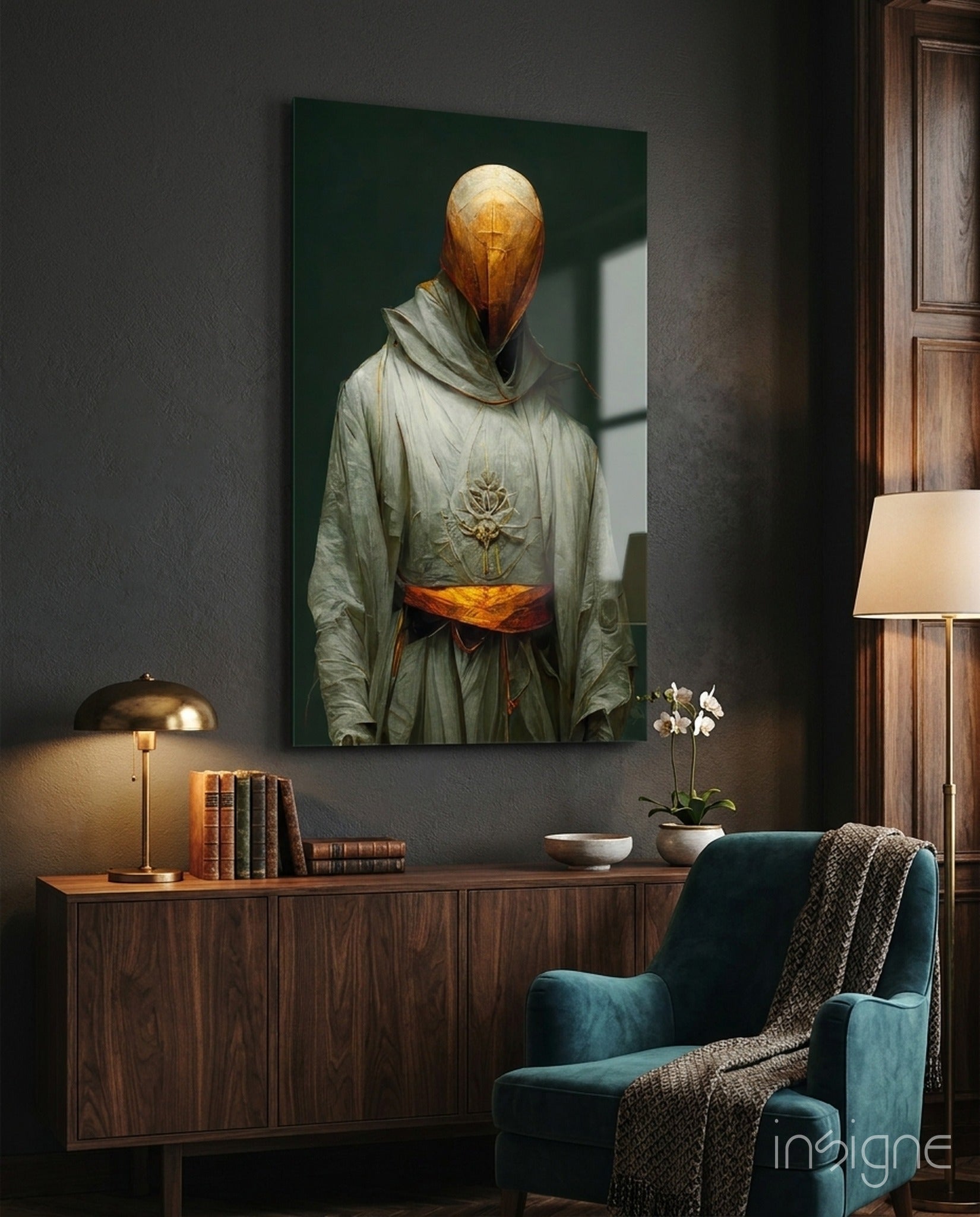 Headless Monk Glass Art || Designer Collection