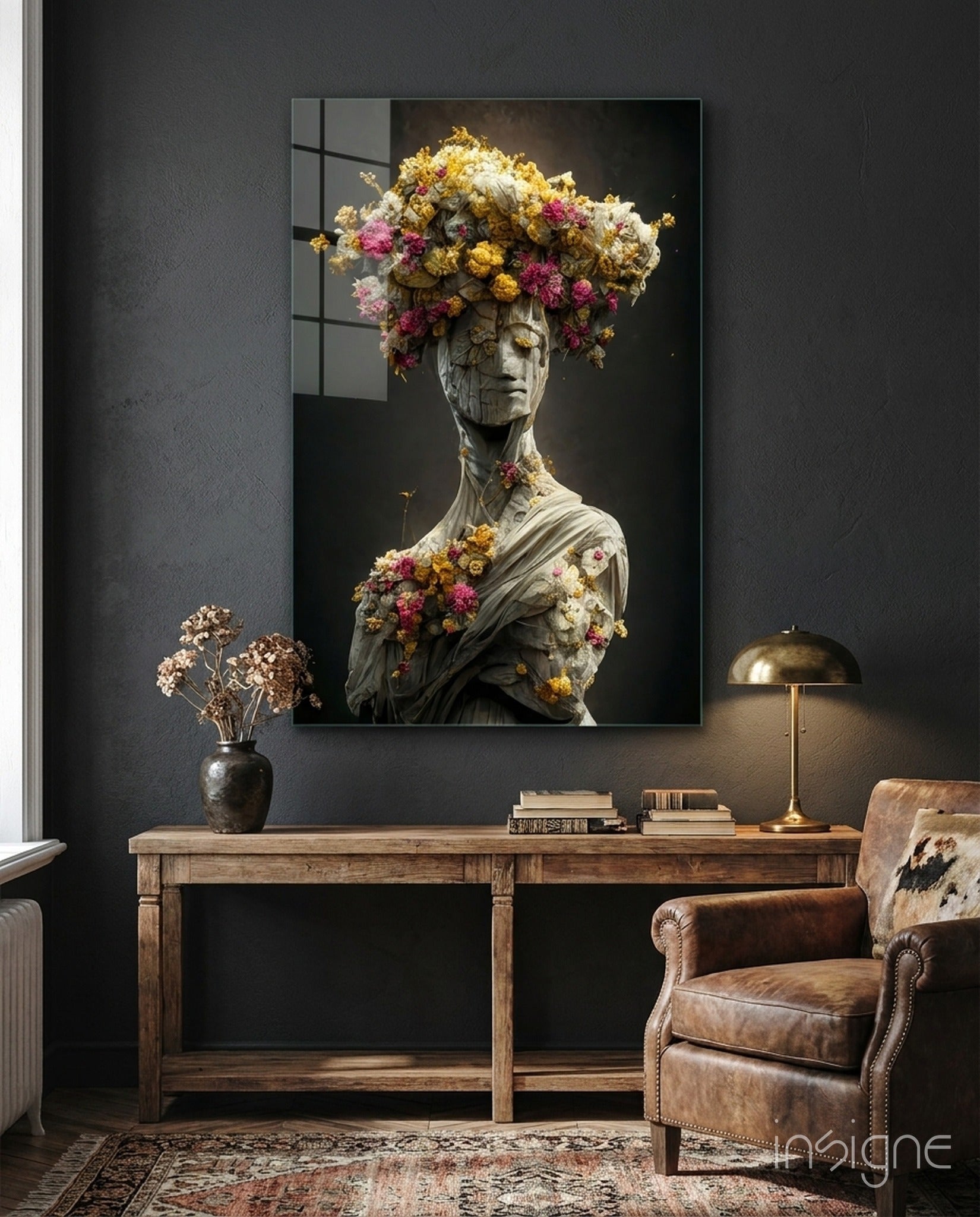 Abandoned Statue Glass Art || Designer Collection