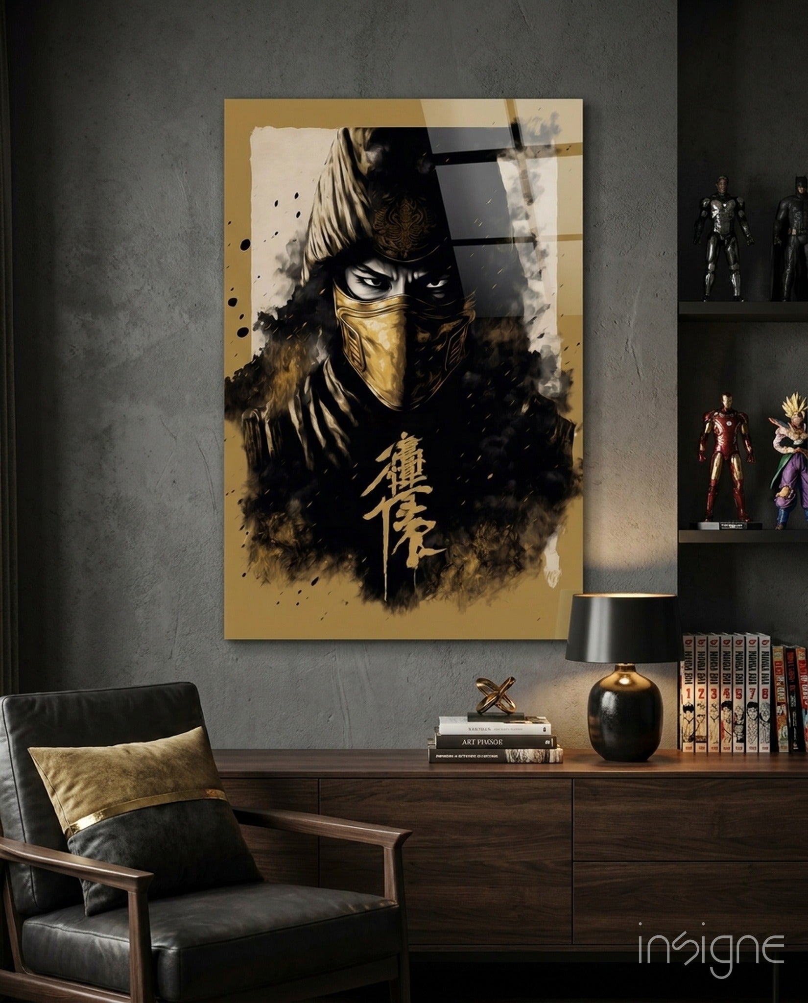 Master Fighter Glass Wall Art || Designer Collection