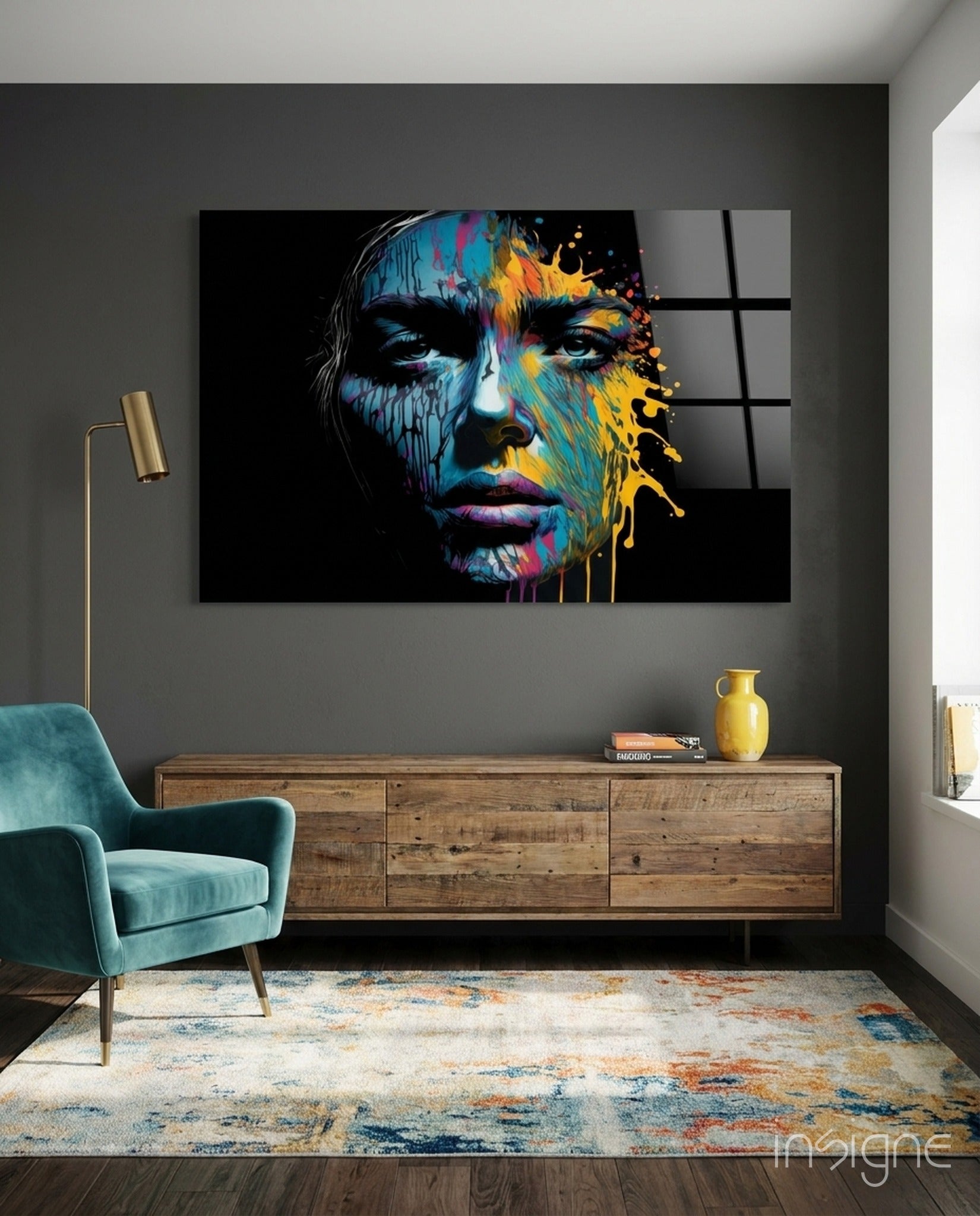 Beautiful Splash Glass Wall Art || Designer Collection