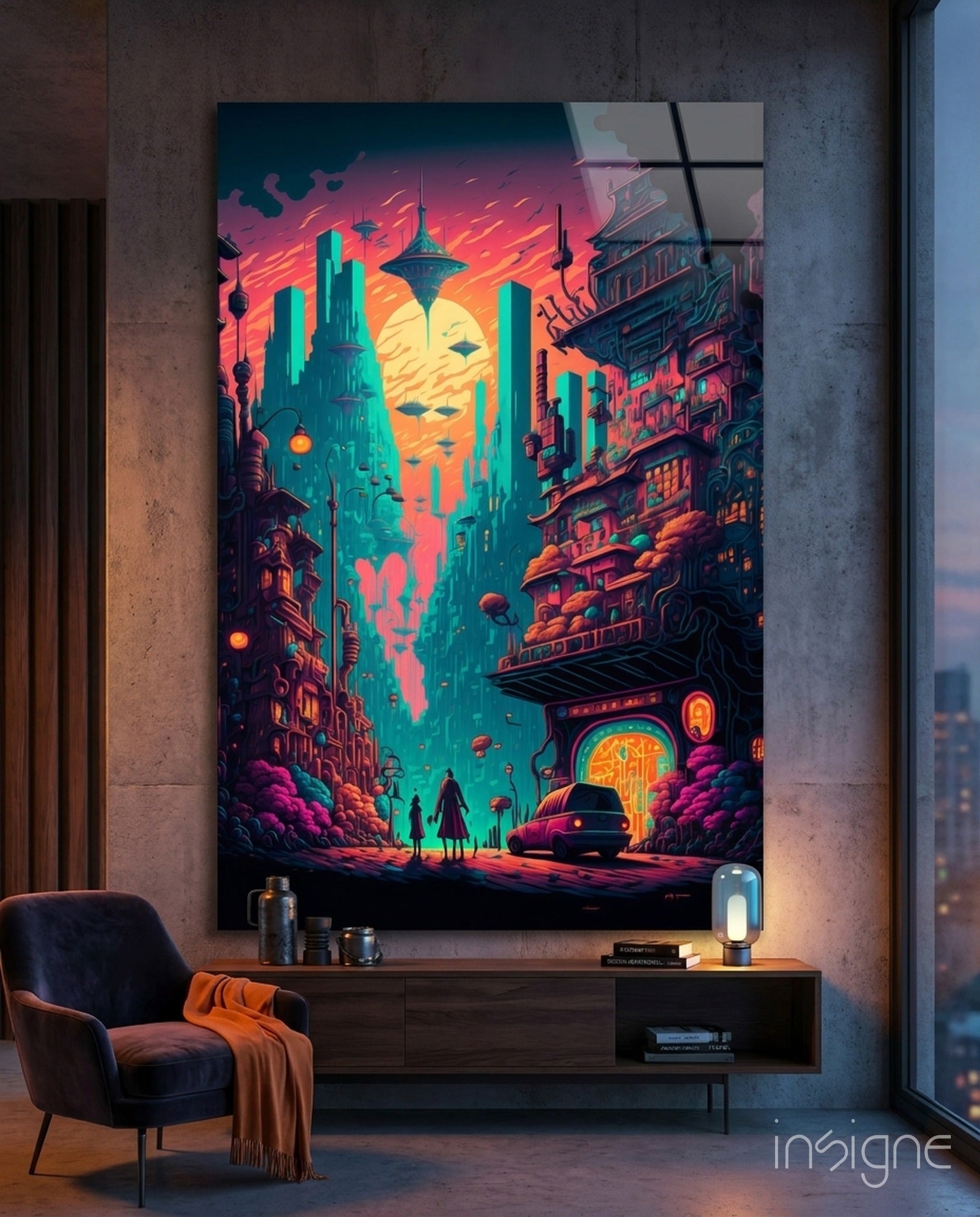 Dream of a New Life Glass Wall Art || Designers Collection