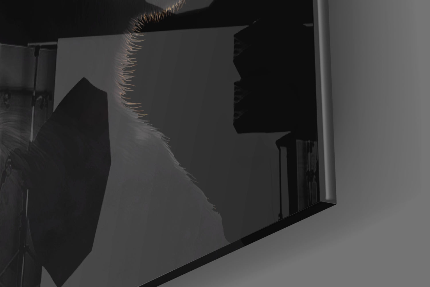 3 Wise Monkey Glass Wall Art || Designer Collection