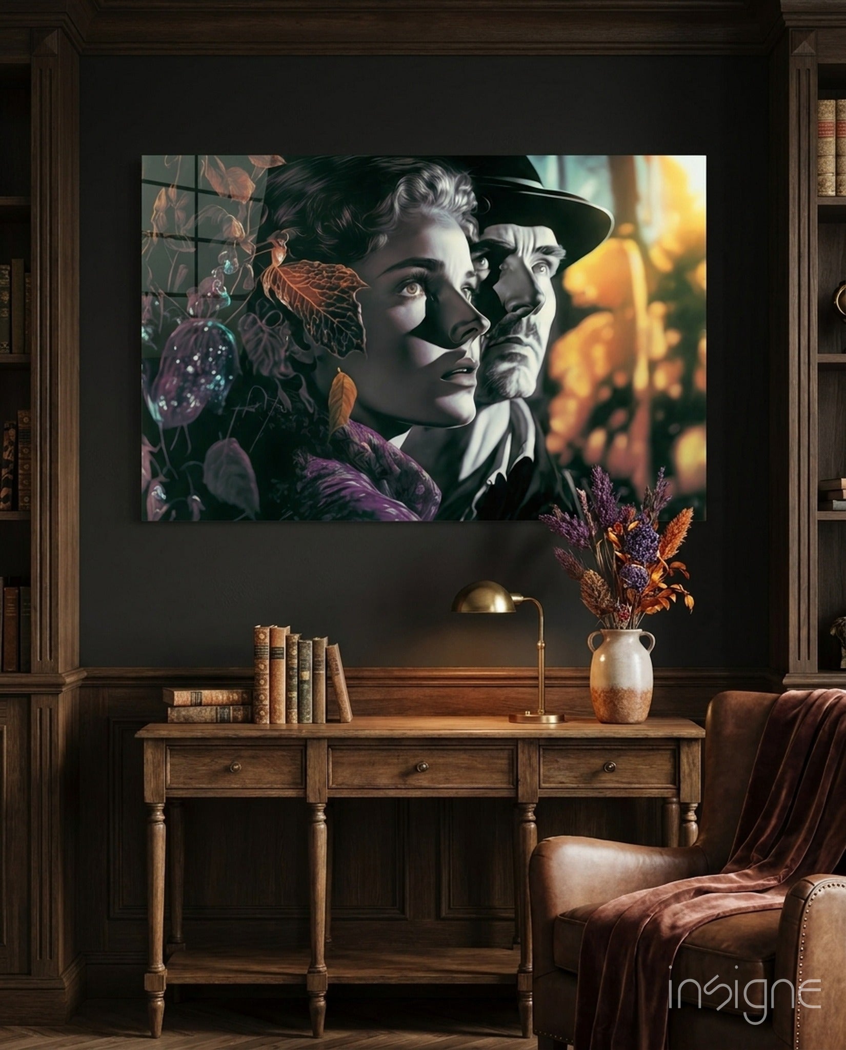 Nostalgic Scenes Glass Wall Art || Designer Collection