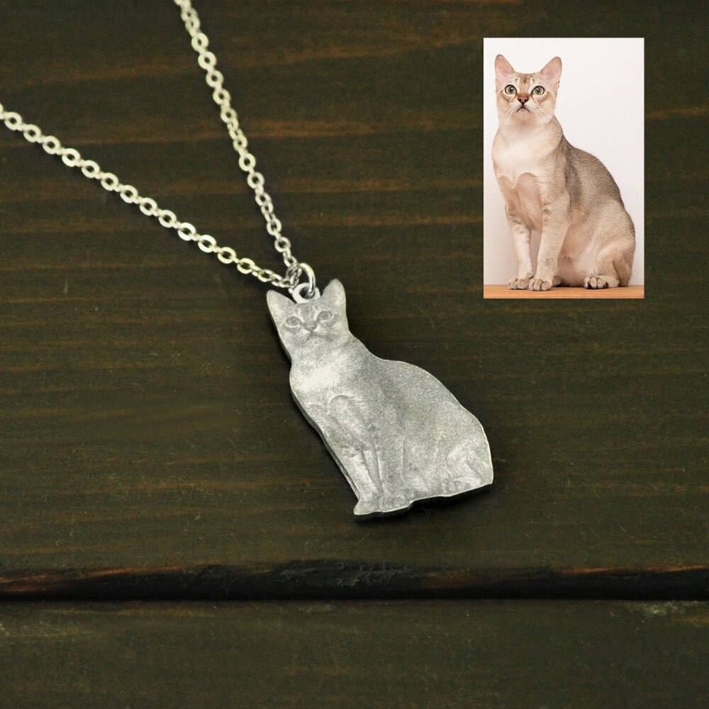 Personalized Photo Necklace,Pet Photo Necklace,Picture Necklace, Memorial Gift