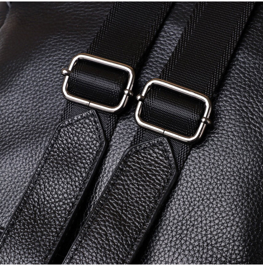 Genuine Real Cowhide Leather Backpack High Quality Women&