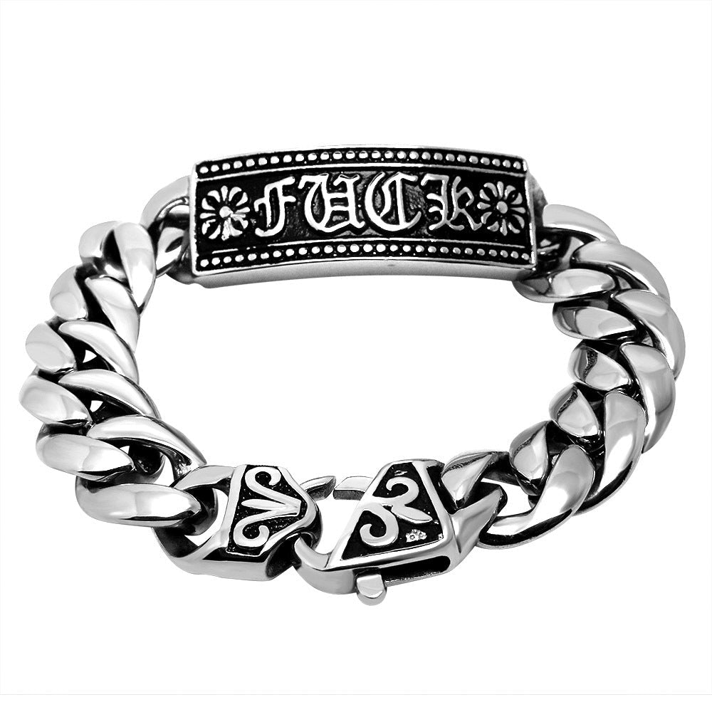 Retro domineering bracelet hip-hop personality men&