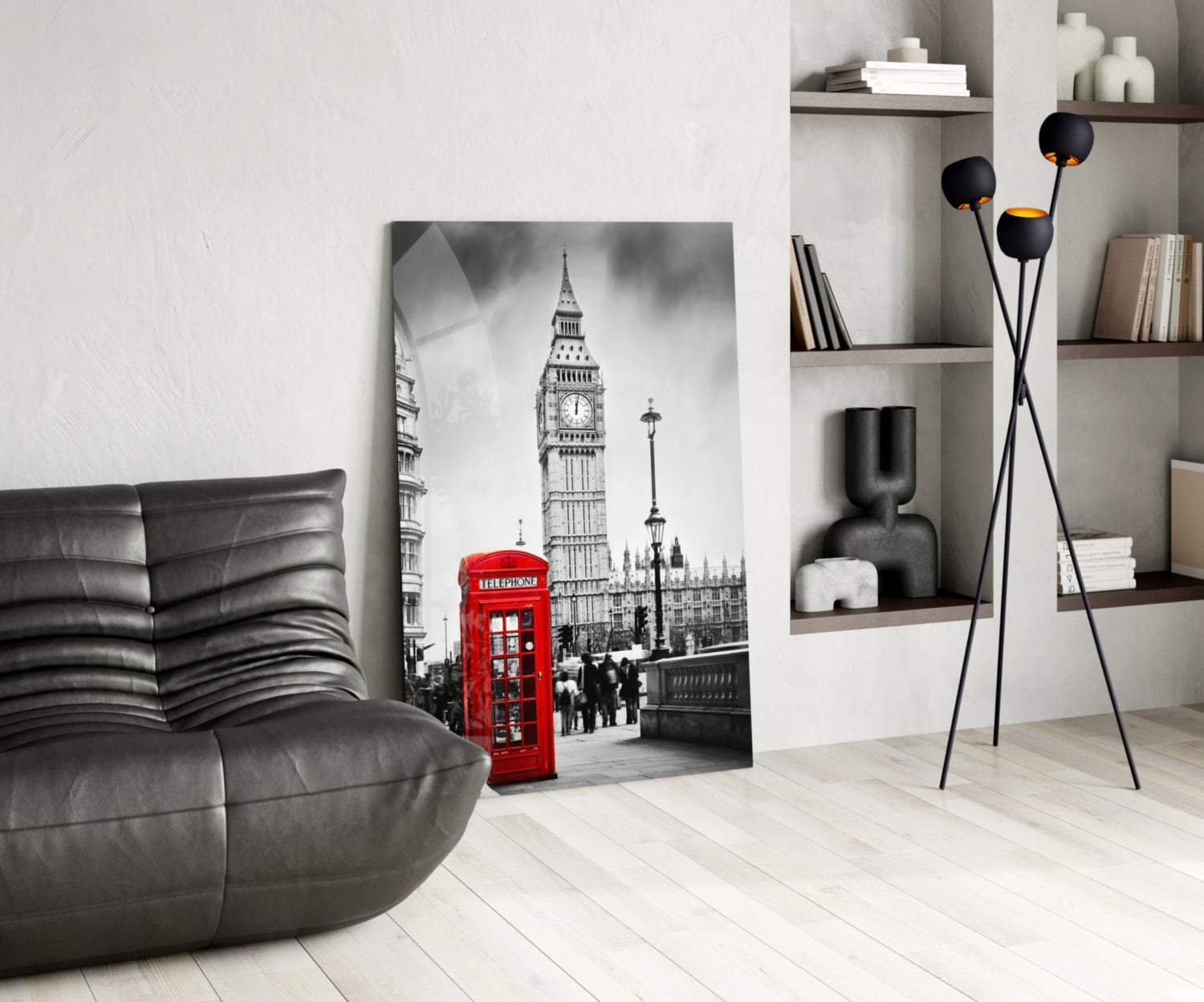 Phone Box Glass Wall Art