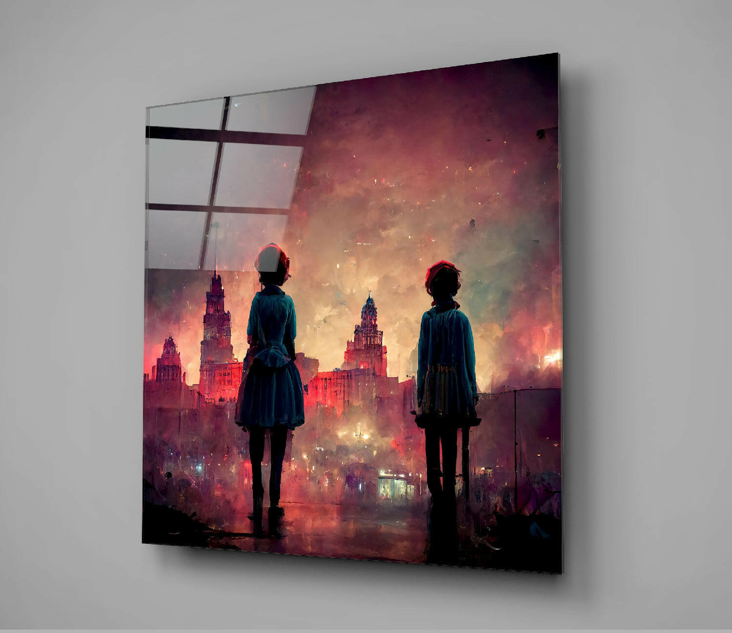 The City was Sad Glass Wall Art || Designer Collection