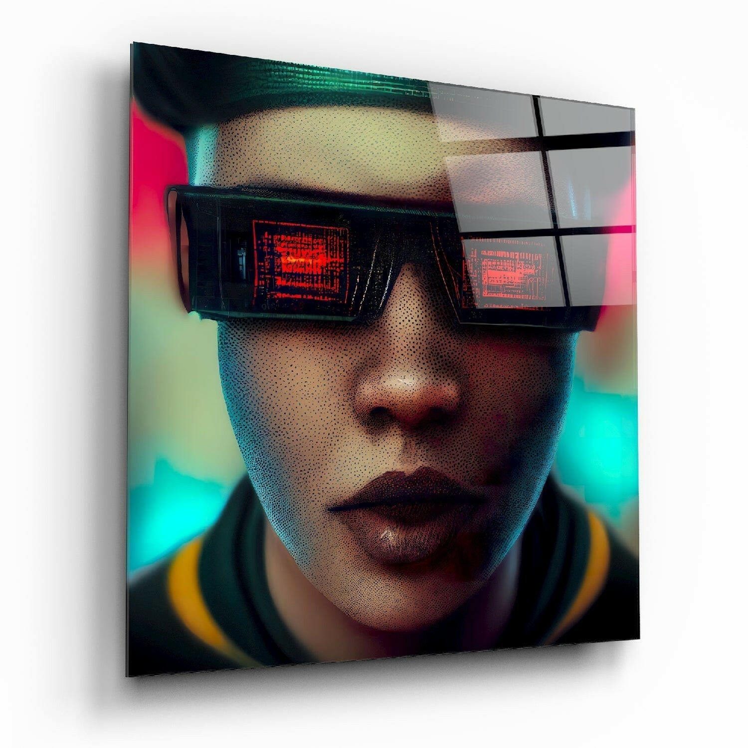 Virtual Life Glass Wall Art || Designer Collection