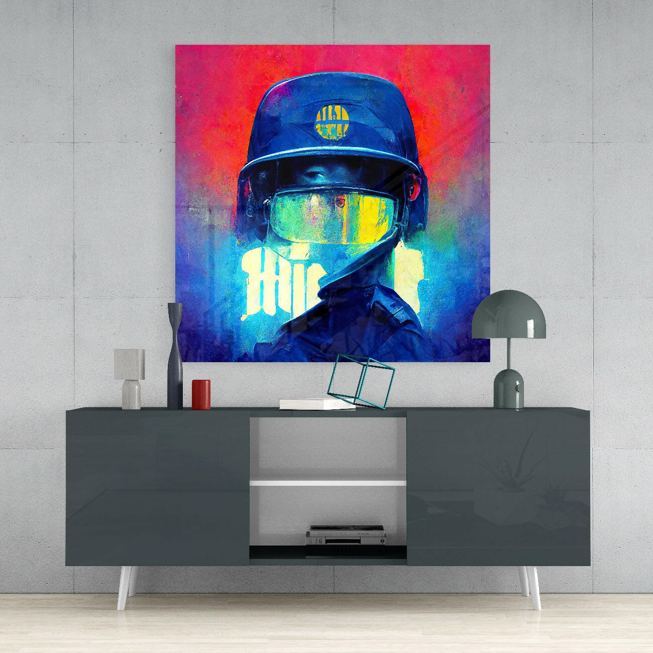 The Guardian Glass Wall Art || Designer Collection