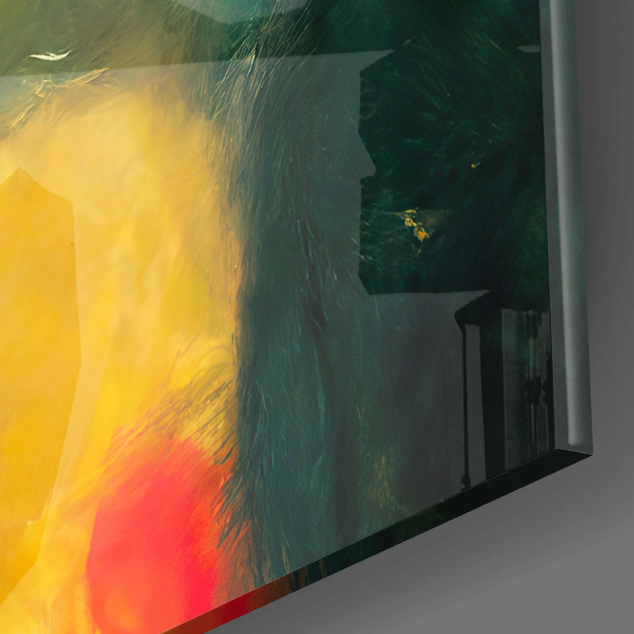 The Monkey Glass Wall Art || Designer Collection