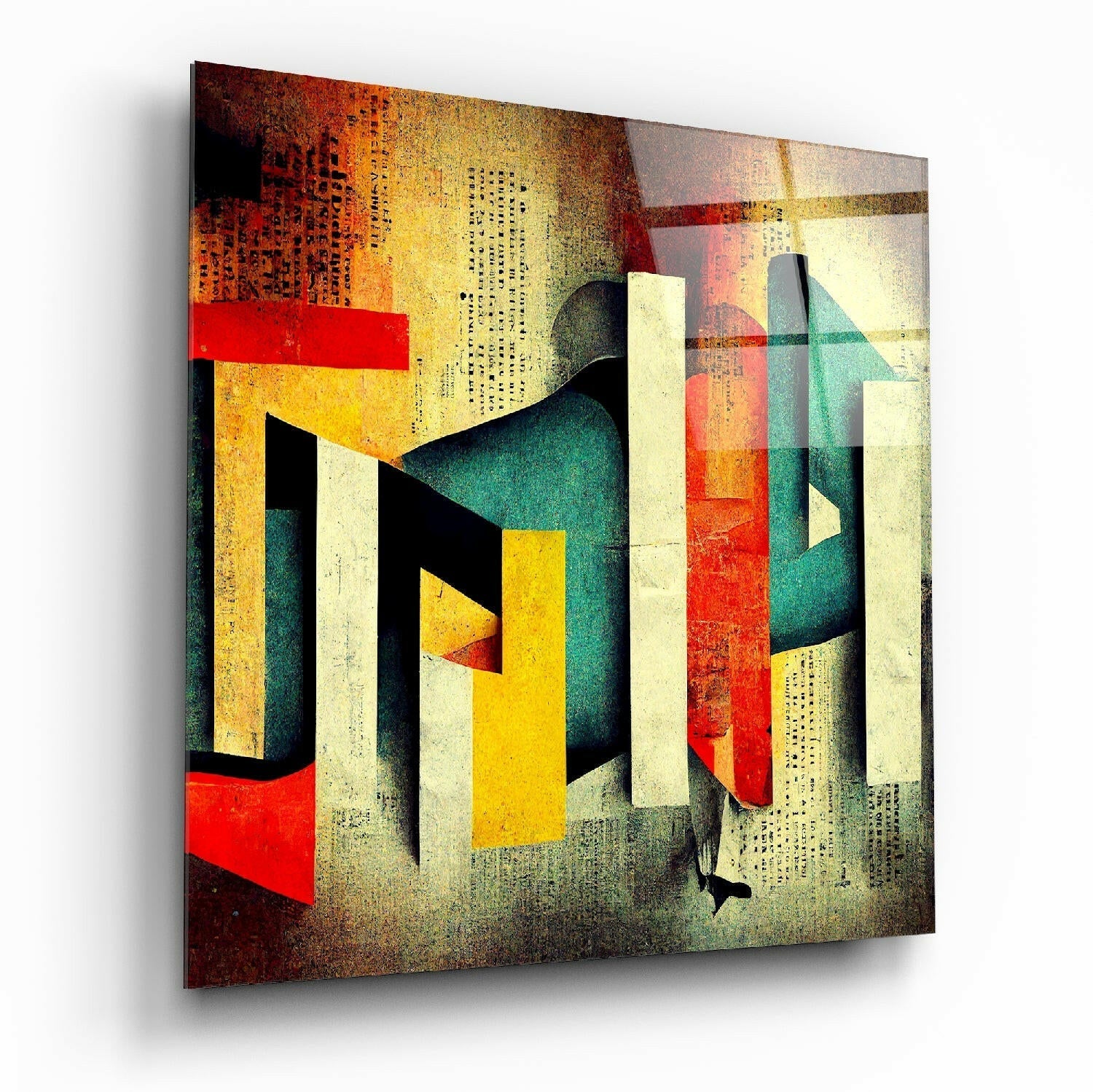 Lost Alphabet Glass Wall Art || Designer Collection