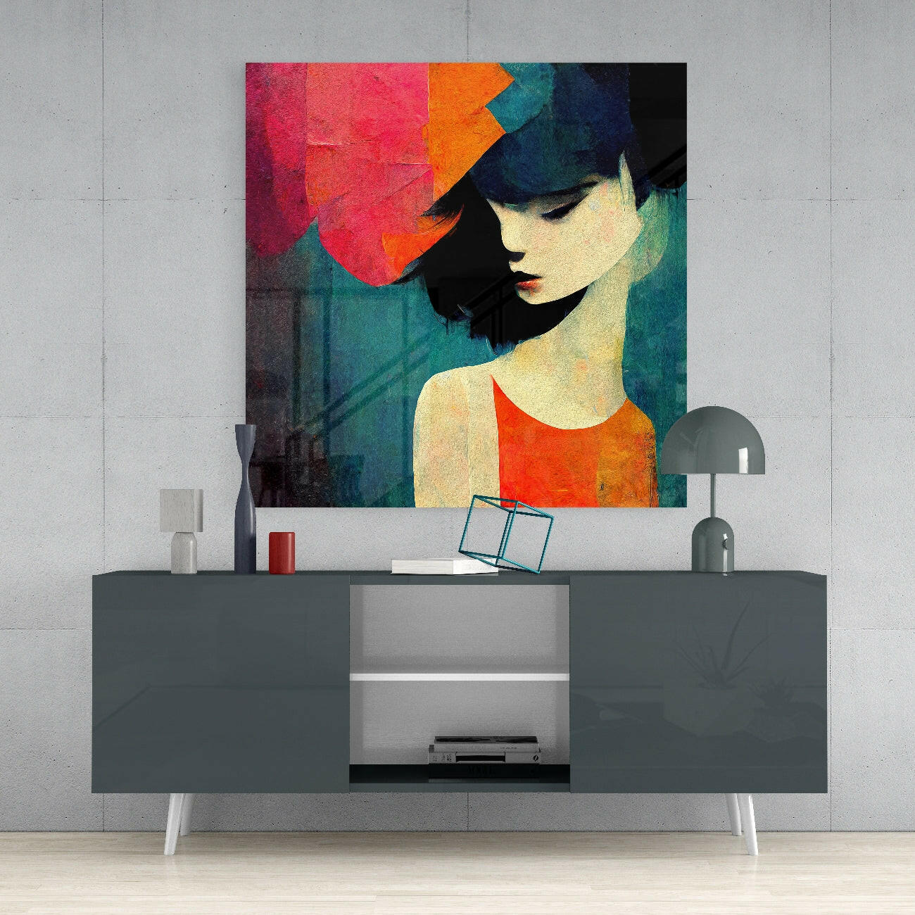 Saddness Glass Wall Art || Designer Collection