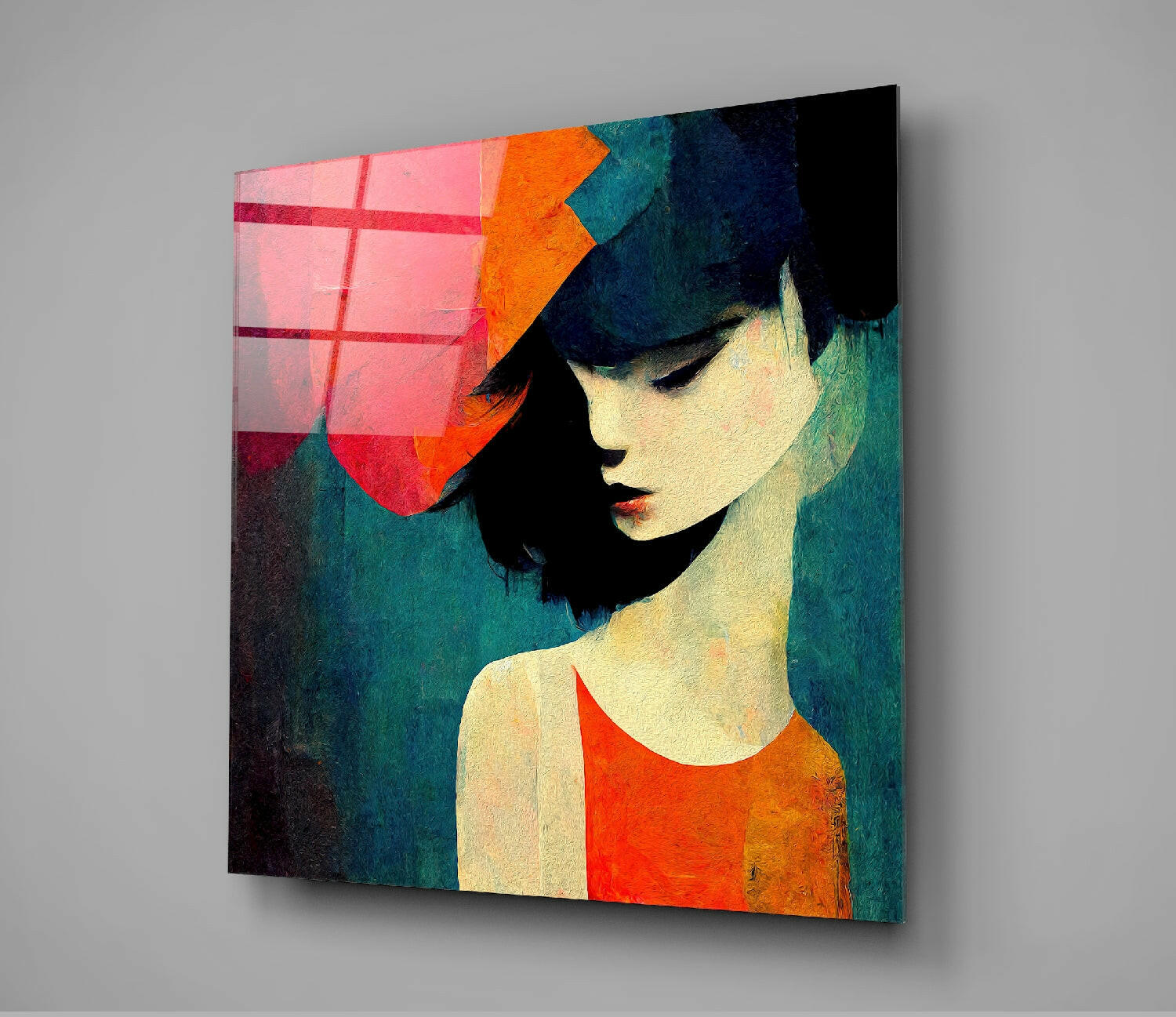 Saddness Glass Wall Art || Designer Collection