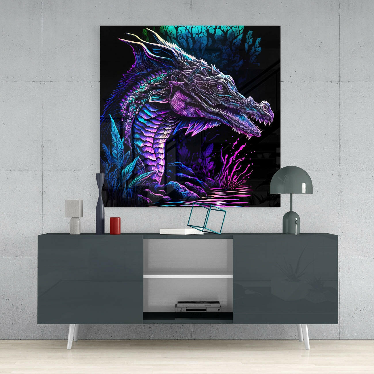 Dragon Glass Wall Art || Designers Collection