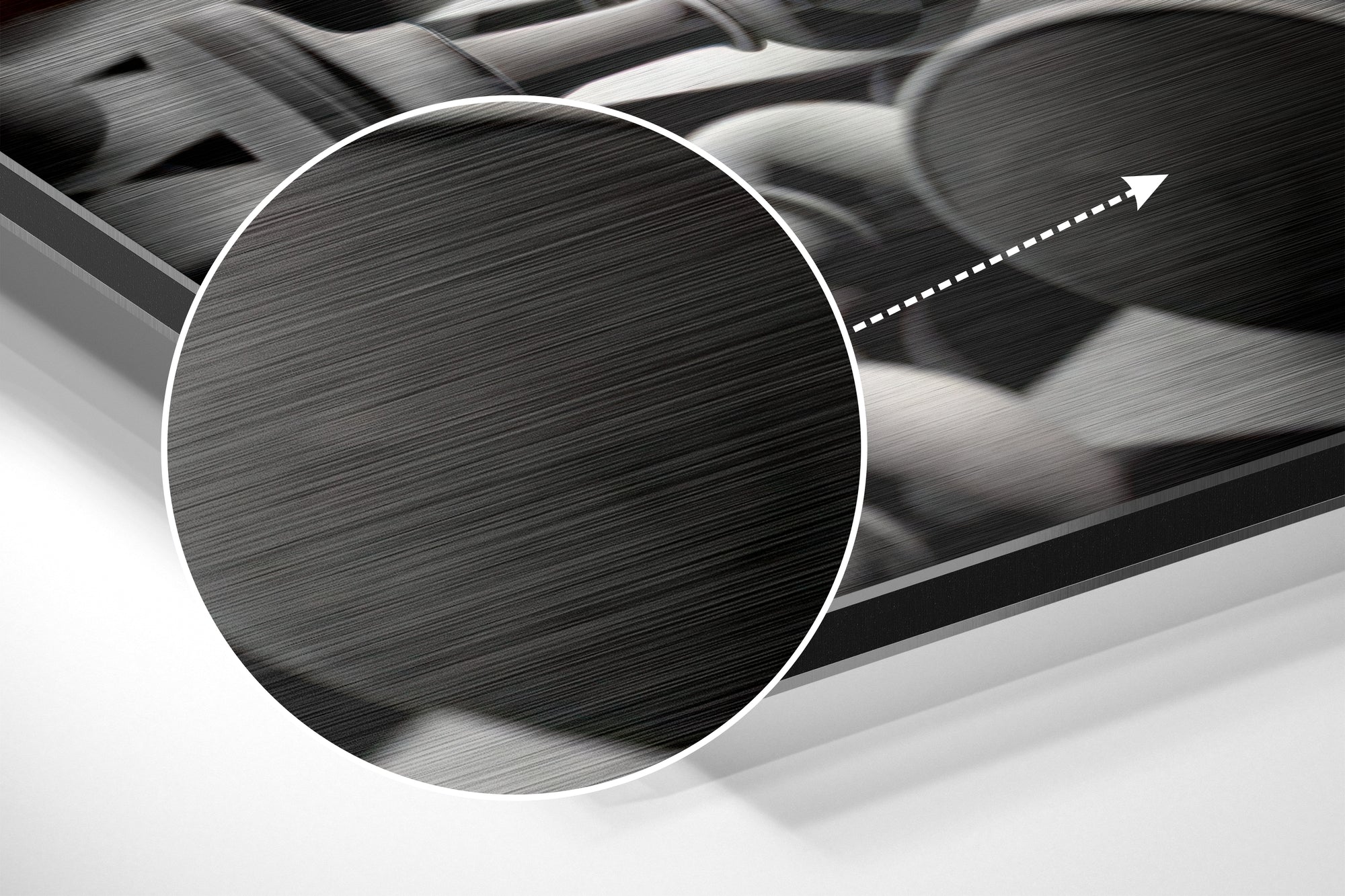 Don’t Stop Brushed Aluminium Dibond Wall Art