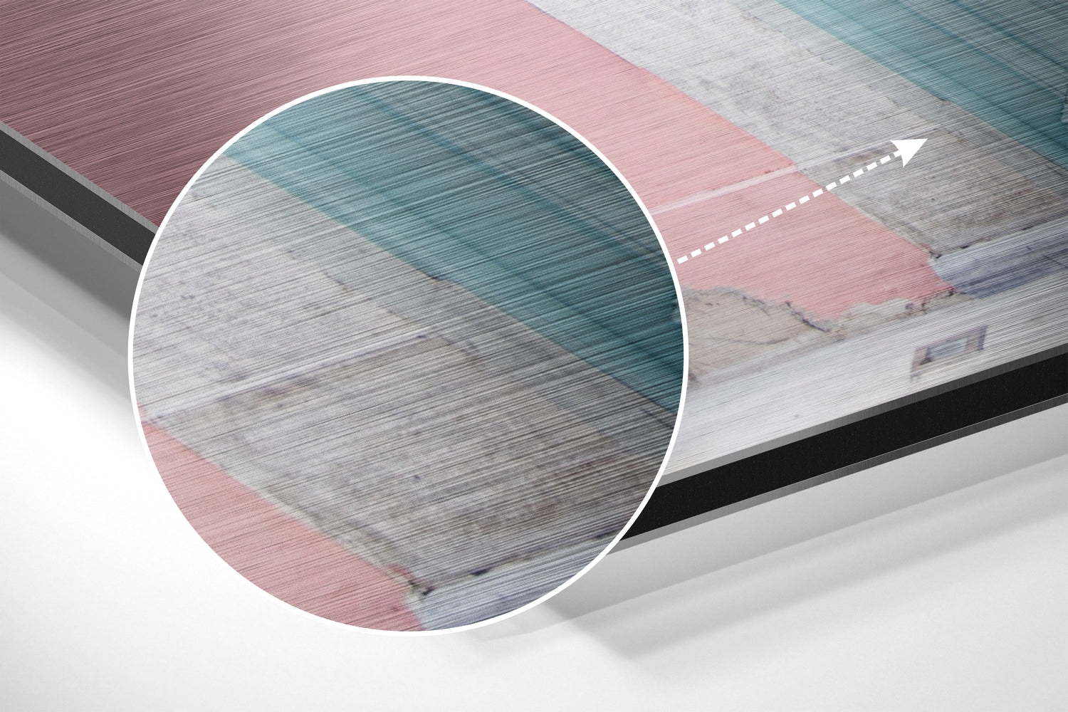 Door Brushed Aluminium Dibond Wall Art