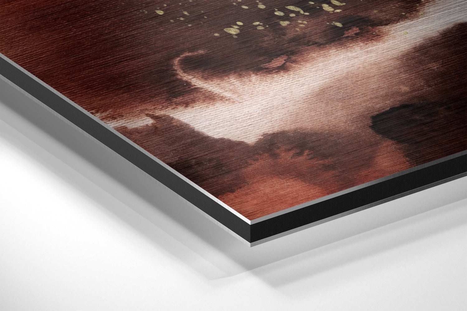 Abstract Brushed Aluminium Dibond Wall Art