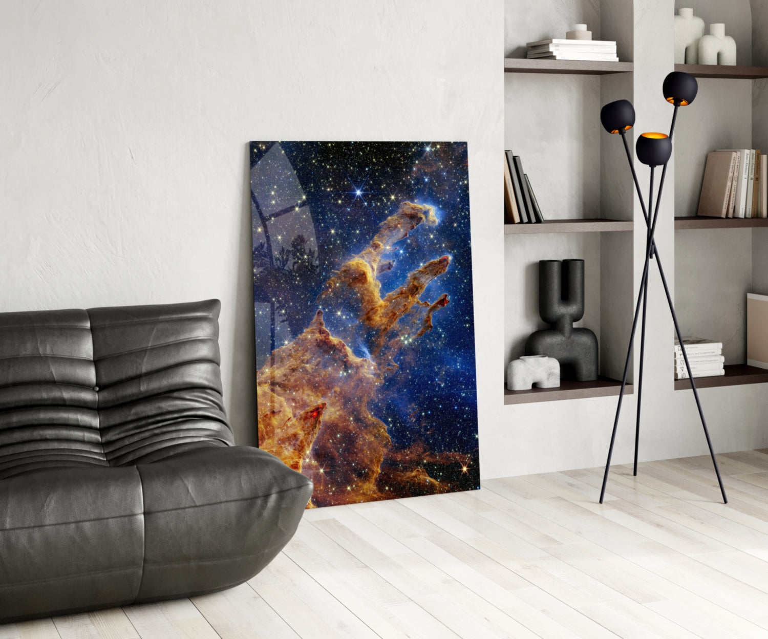 Pillars of Creation Nebula Glass Wall Art