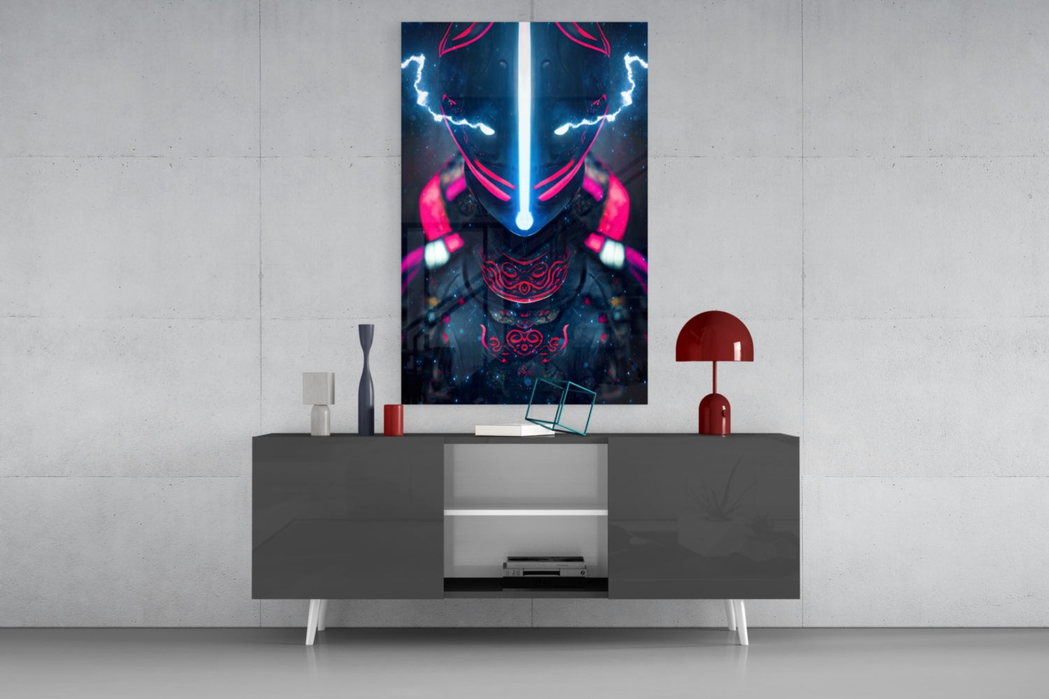Thunder Fighter Glass Wall Art || Designer Collection