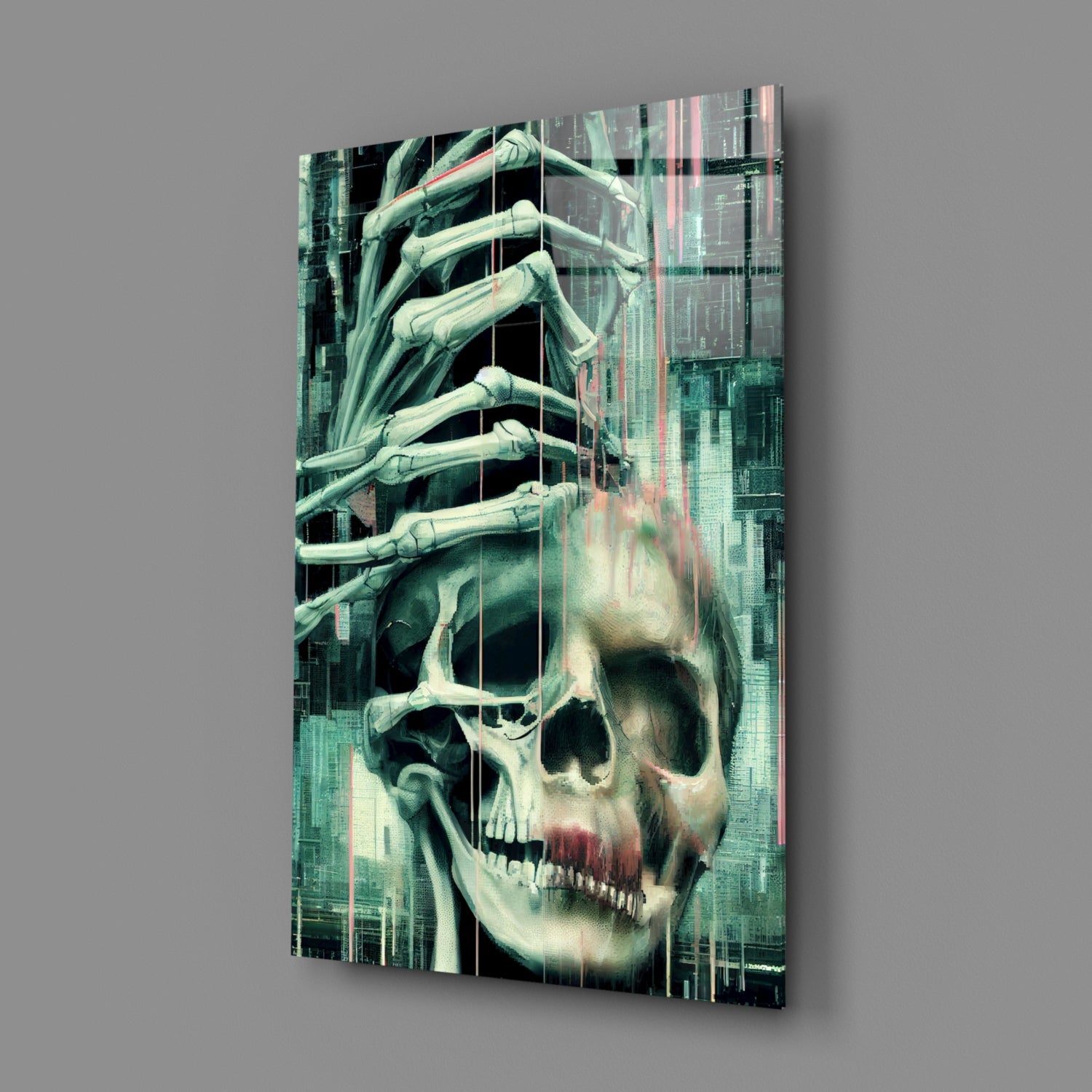 Fall of Skeletons Glass Art || Designers Collection