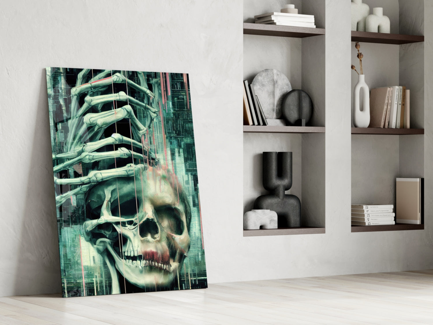 Fall of Skeletons Glass Art || Designers Collection