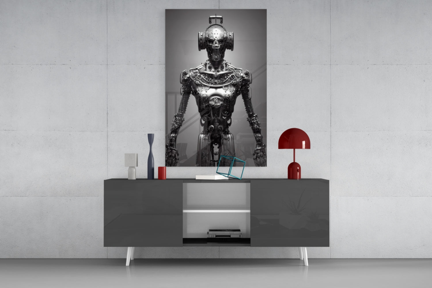 Humachine" Glass Art || Designer Collection
