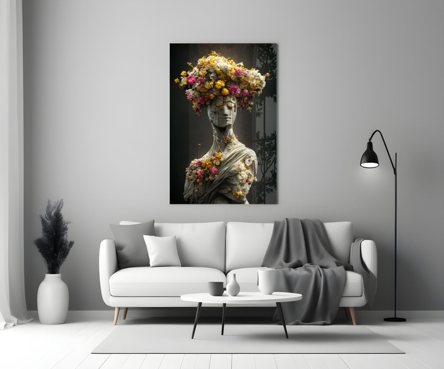 Abandoned Statue Glass Art || Designer Collection
