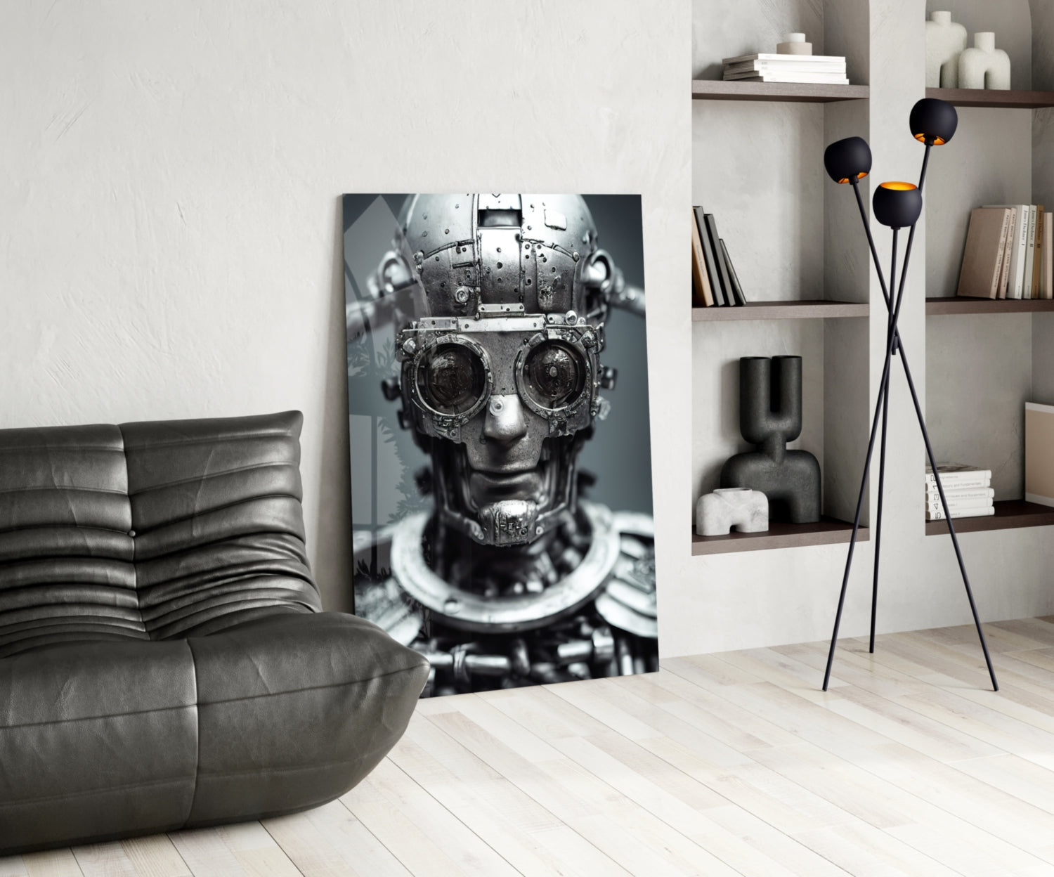 Humachine" Glass Wall Art || Designer Collection