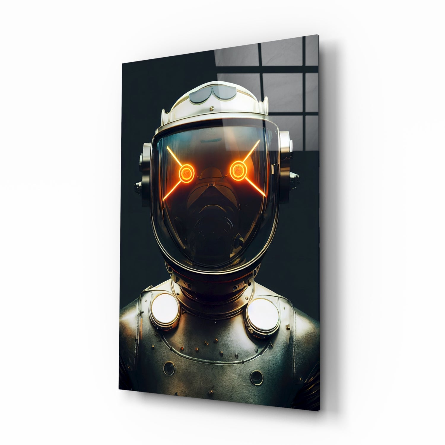 Robotic View Glass Wall Art || Designer Collection
