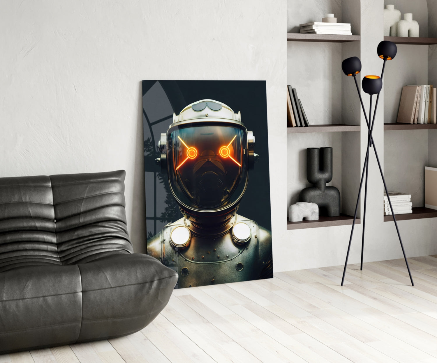 Robotic View Glass Wall Art || Designer Collection