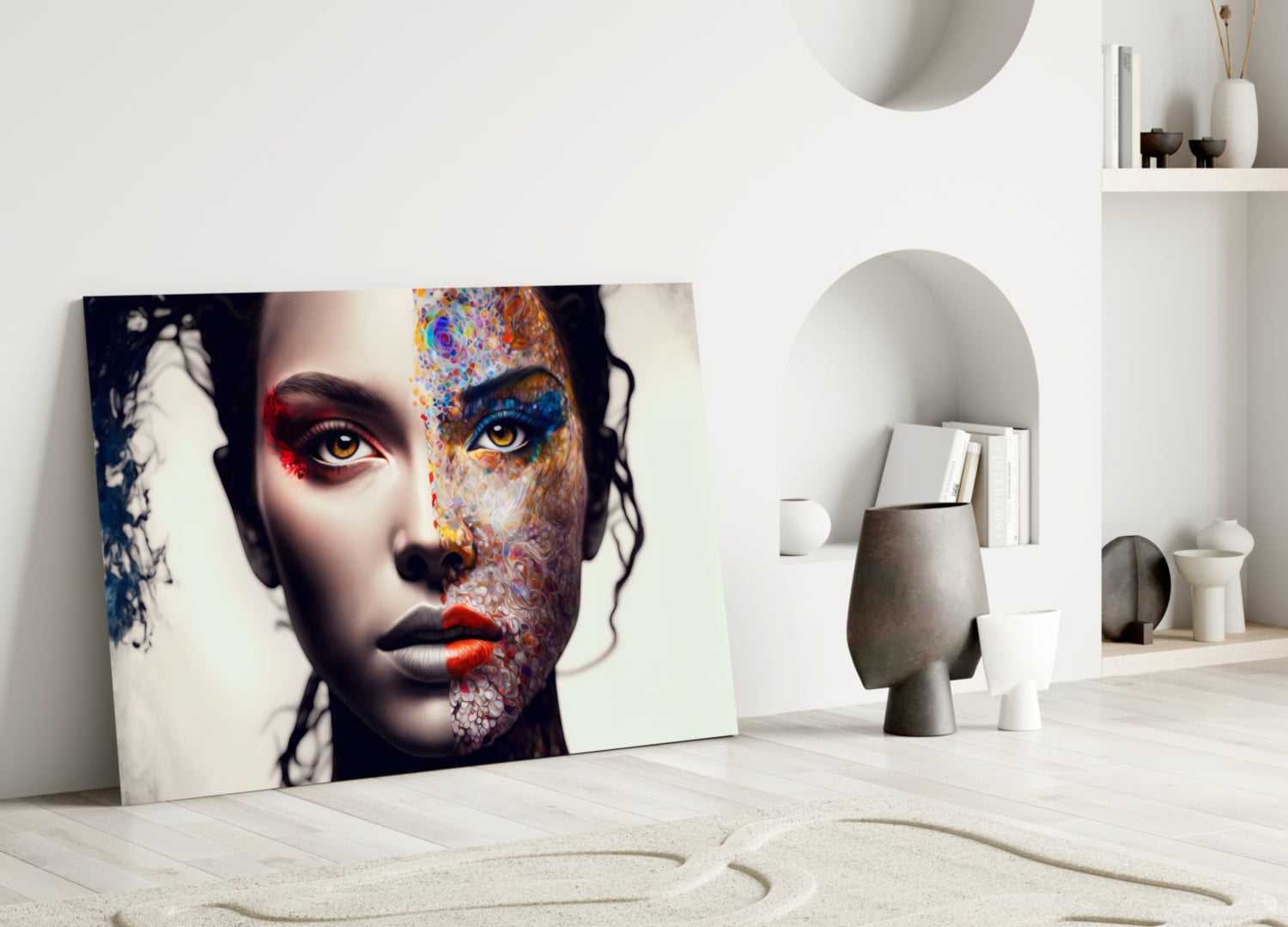 From Cartoon to Reality Glass Wall Art || Designer Collection