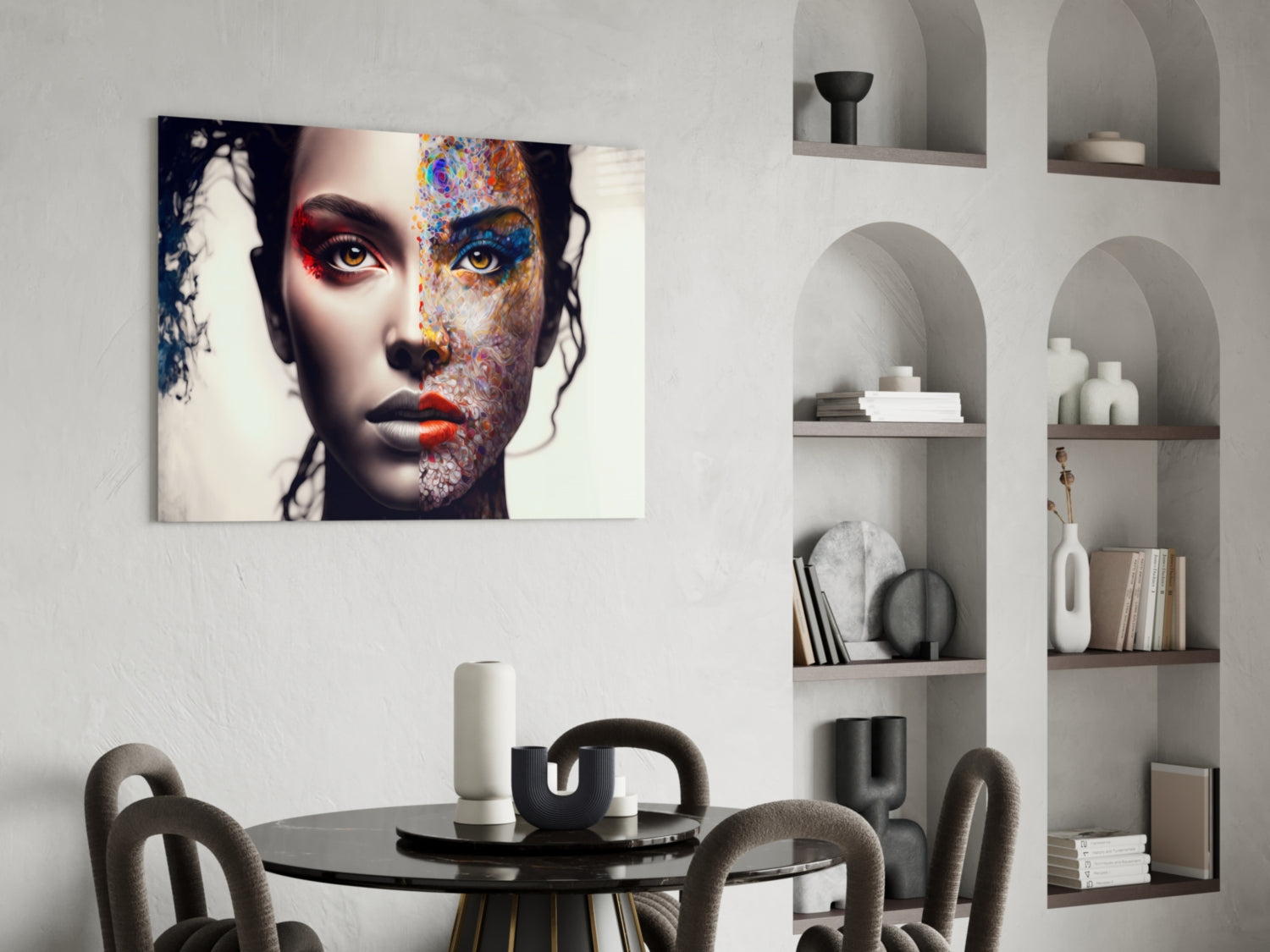 From Cartoon to Reality Glass Wall Art || Designer Collection