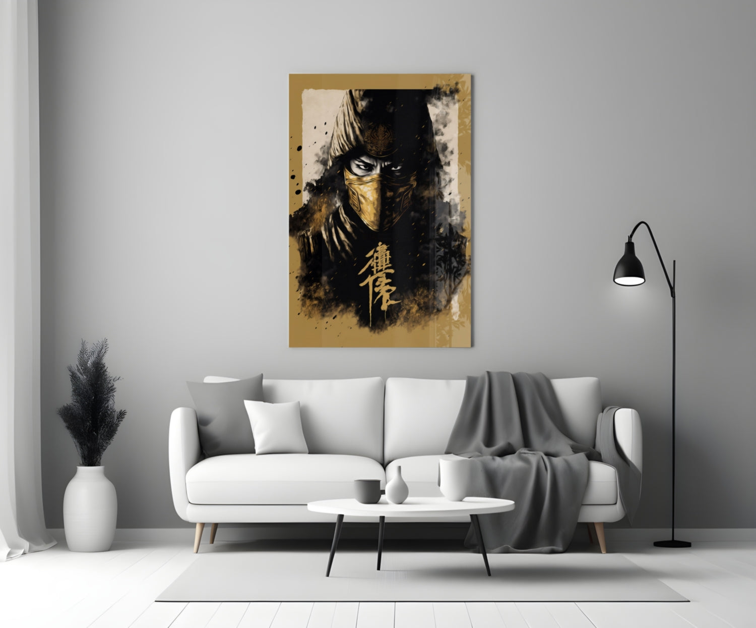 Master Fighter Glass Wall Art || Designer Collection