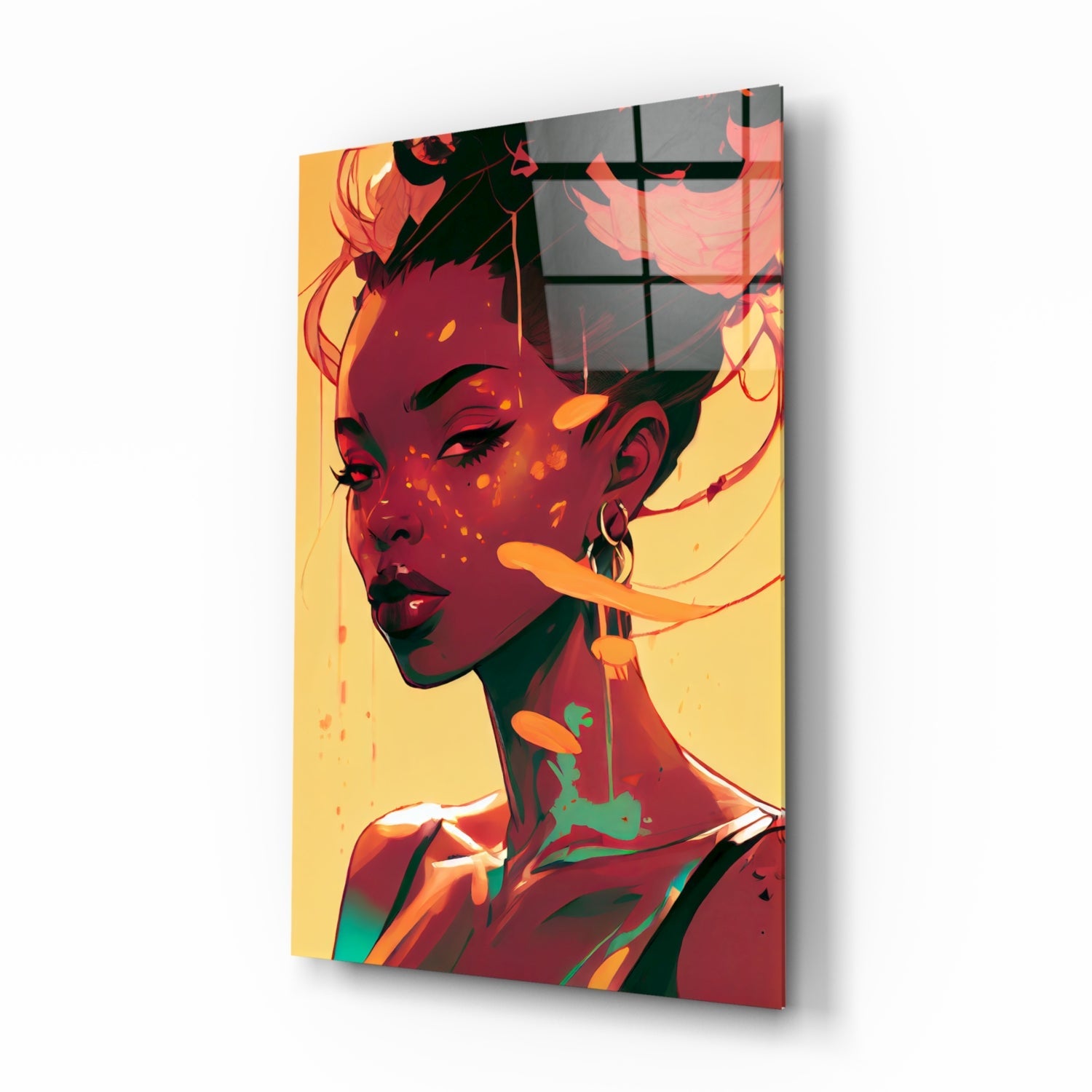 Schuh Glance Glass Wall Art || Designer Collection