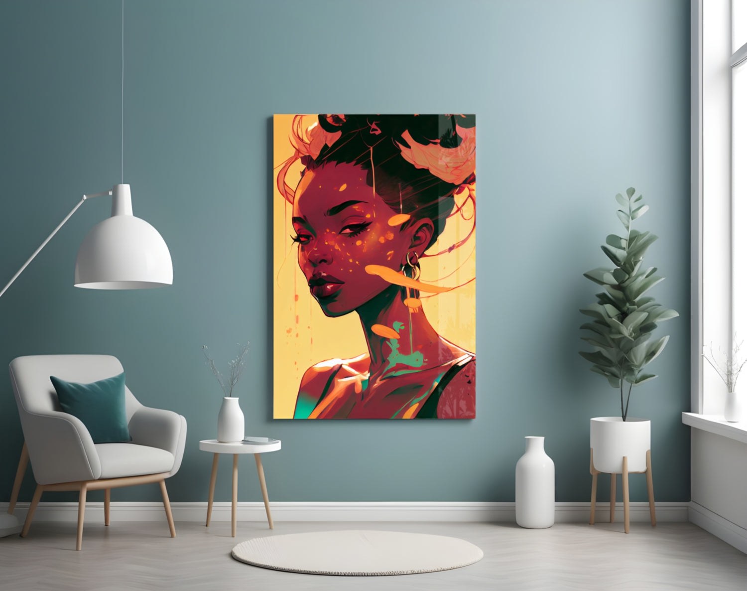 Schuh Glance Glass Wall Art || Designer Collection