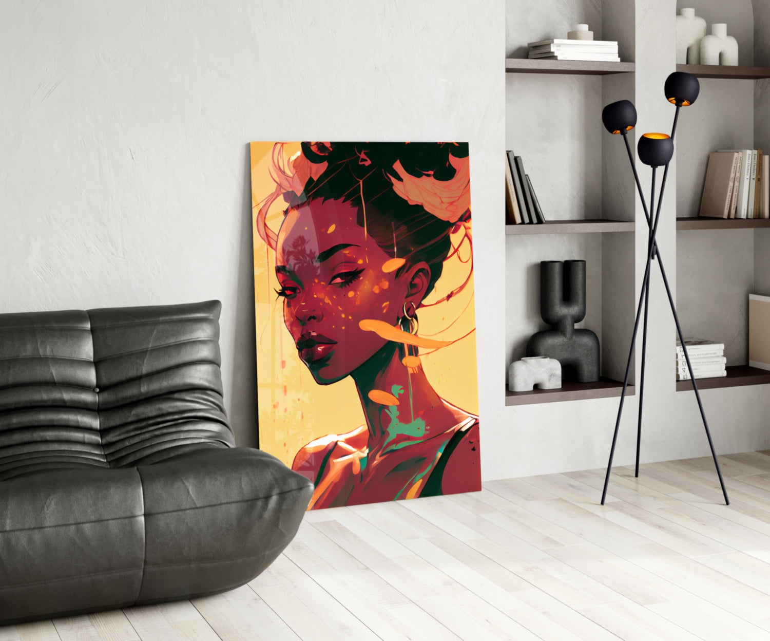 Schuh Glance Glass Wall Art || Designer Collection