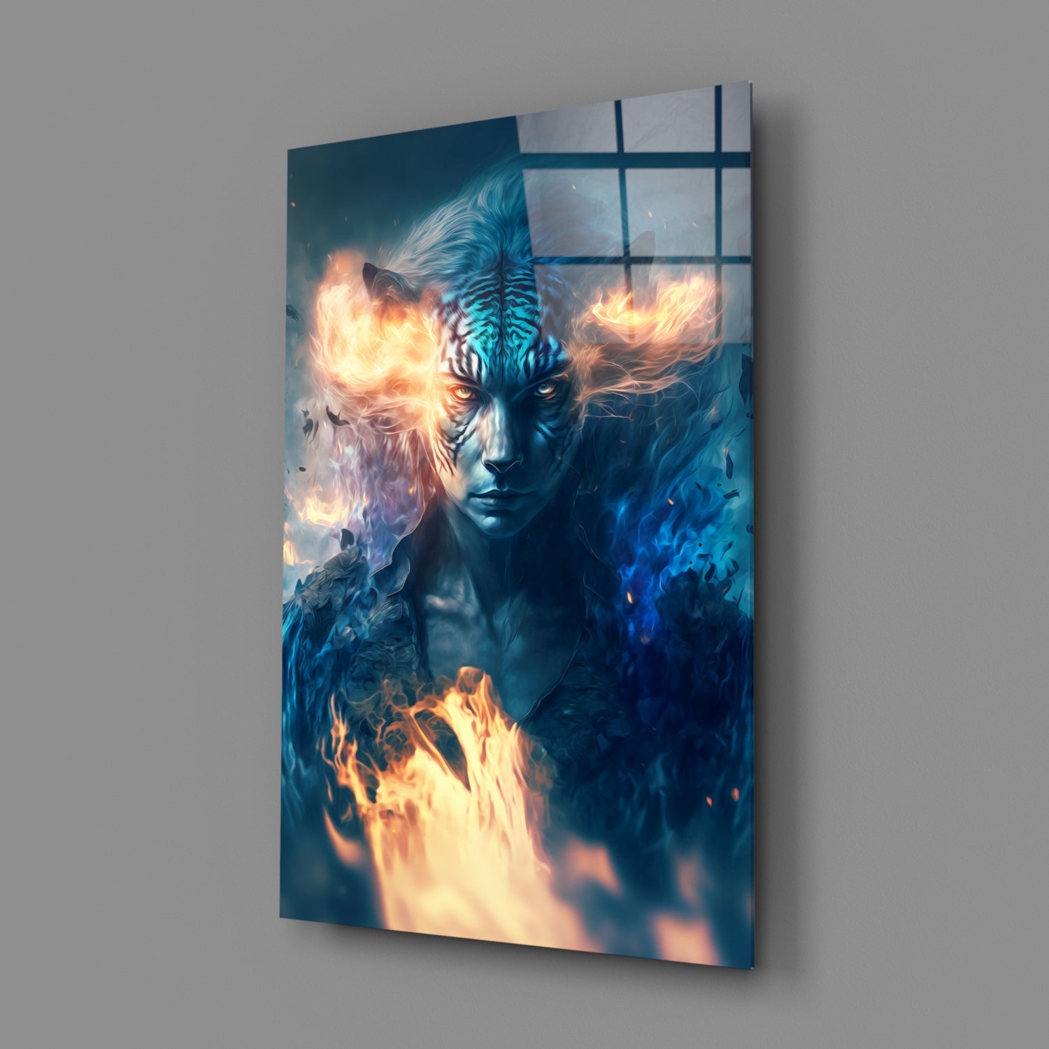 Epic Tiger Glass Wall Art || Designers Collection