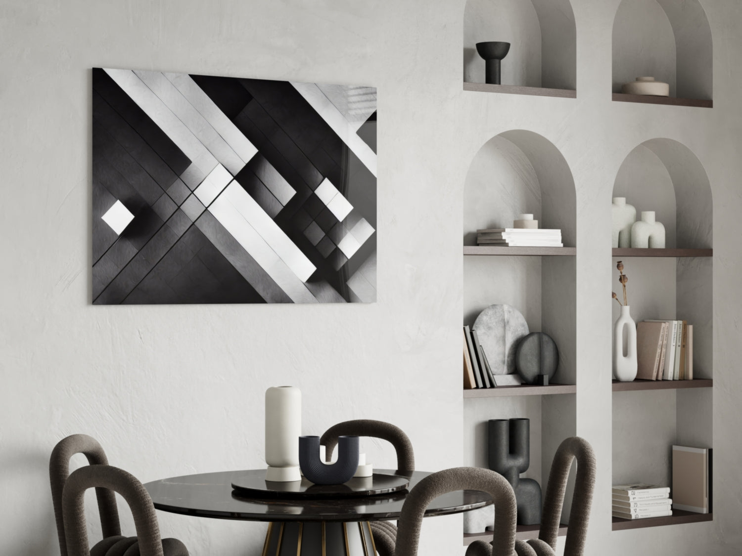 Cubic Glass Wall Art || Designers Collection