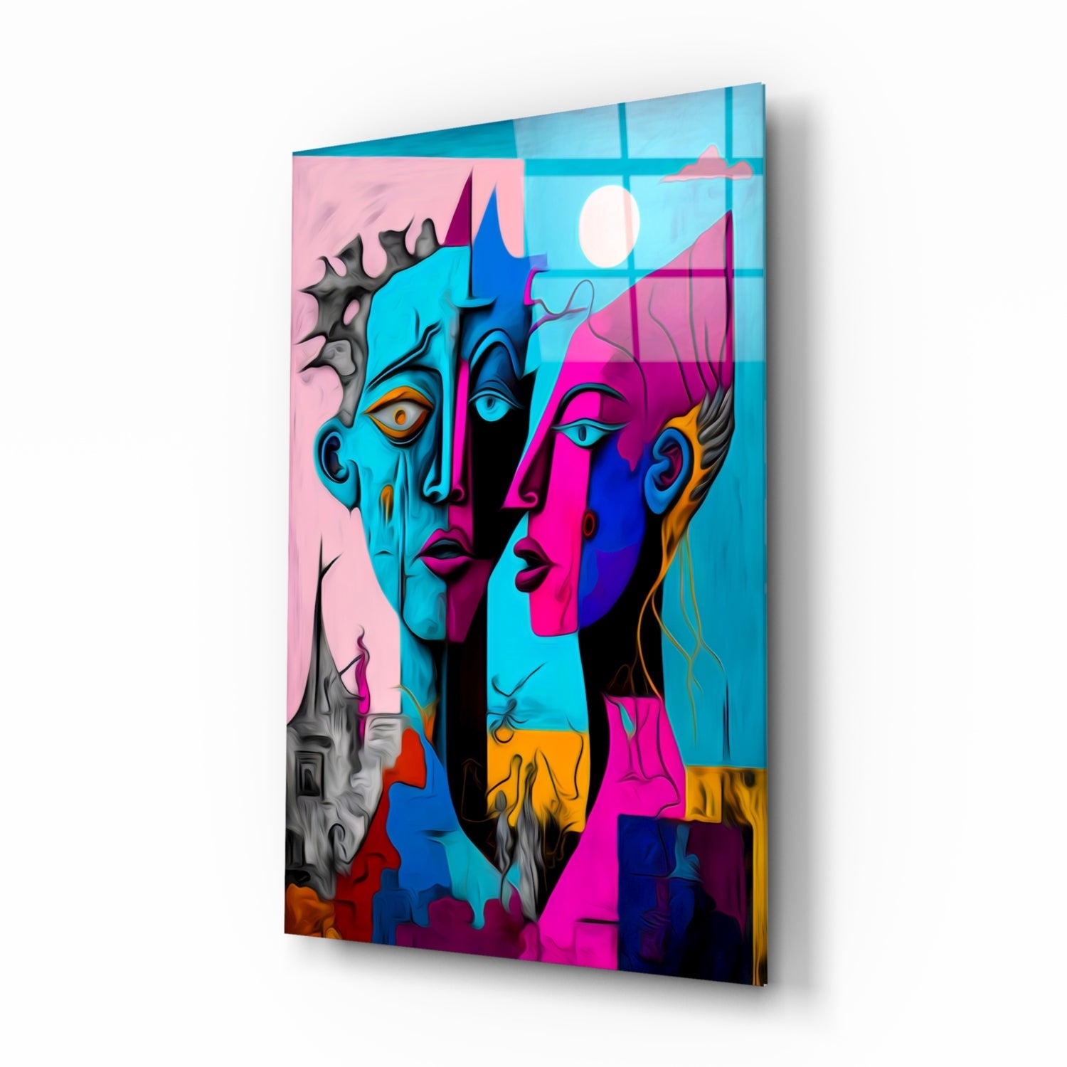 Intimacy Glass Wall Art || Designer Collection