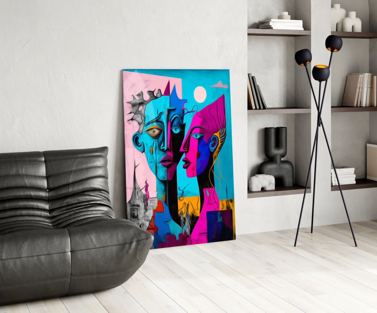 Intimacy Glass Wall Art || Designer Collection