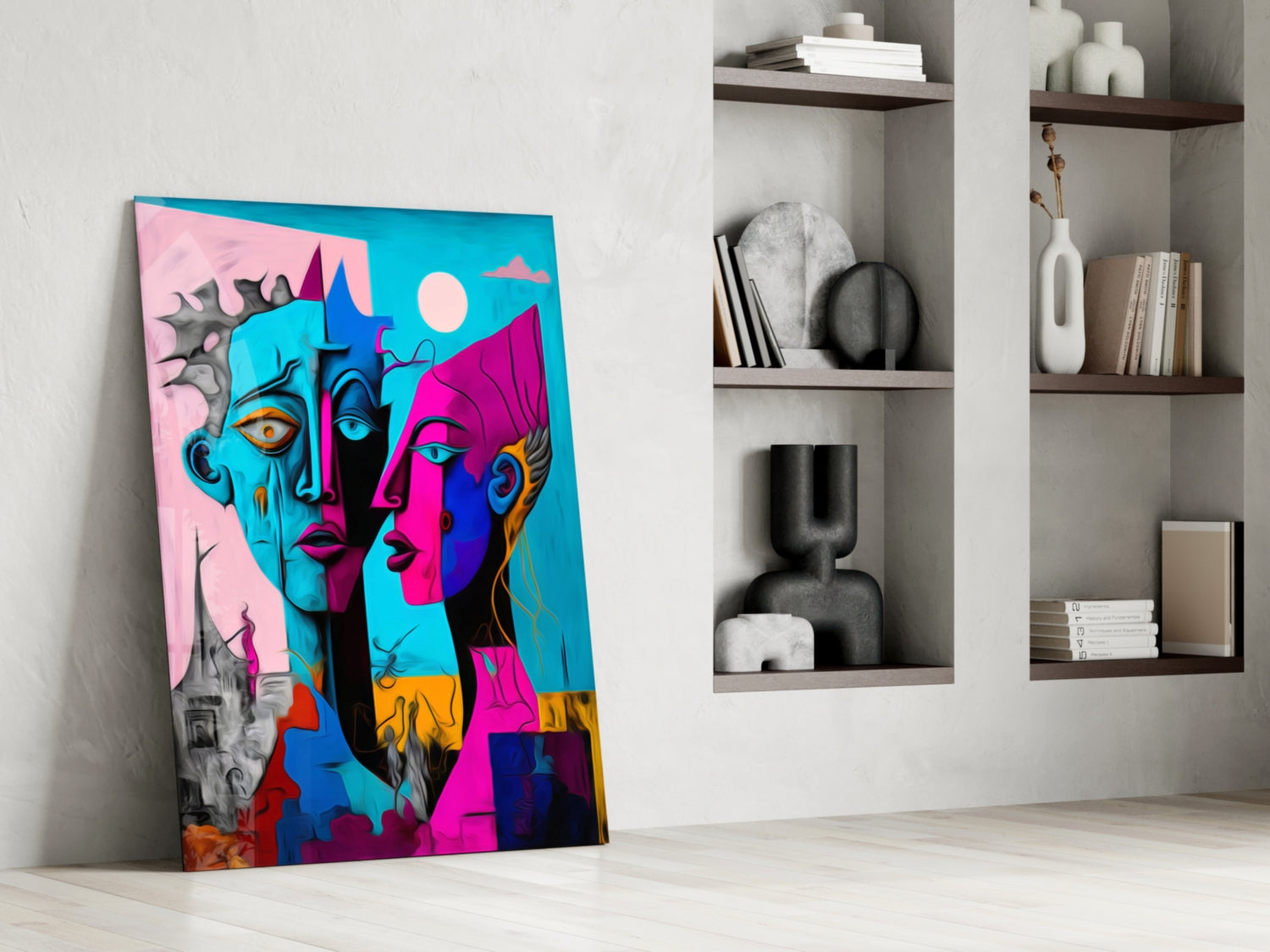 Intimacy Glass Wall Art || Designer Collection