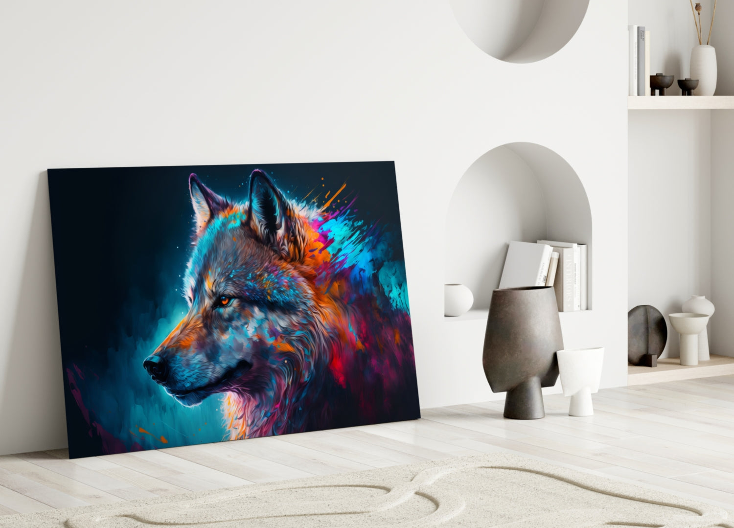 Freedom of the Wolf Glass Wall Art || Designer Collection