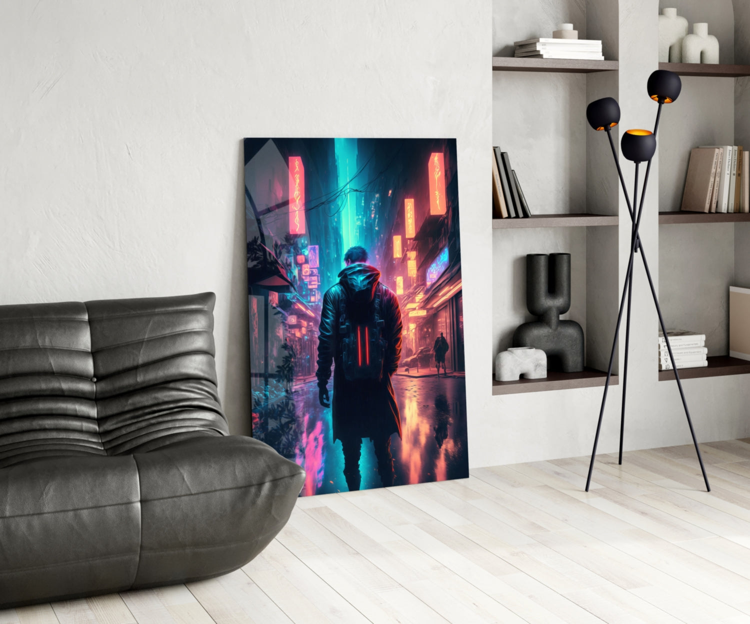Cyberpunk Glass Wall Art || Designers Collection