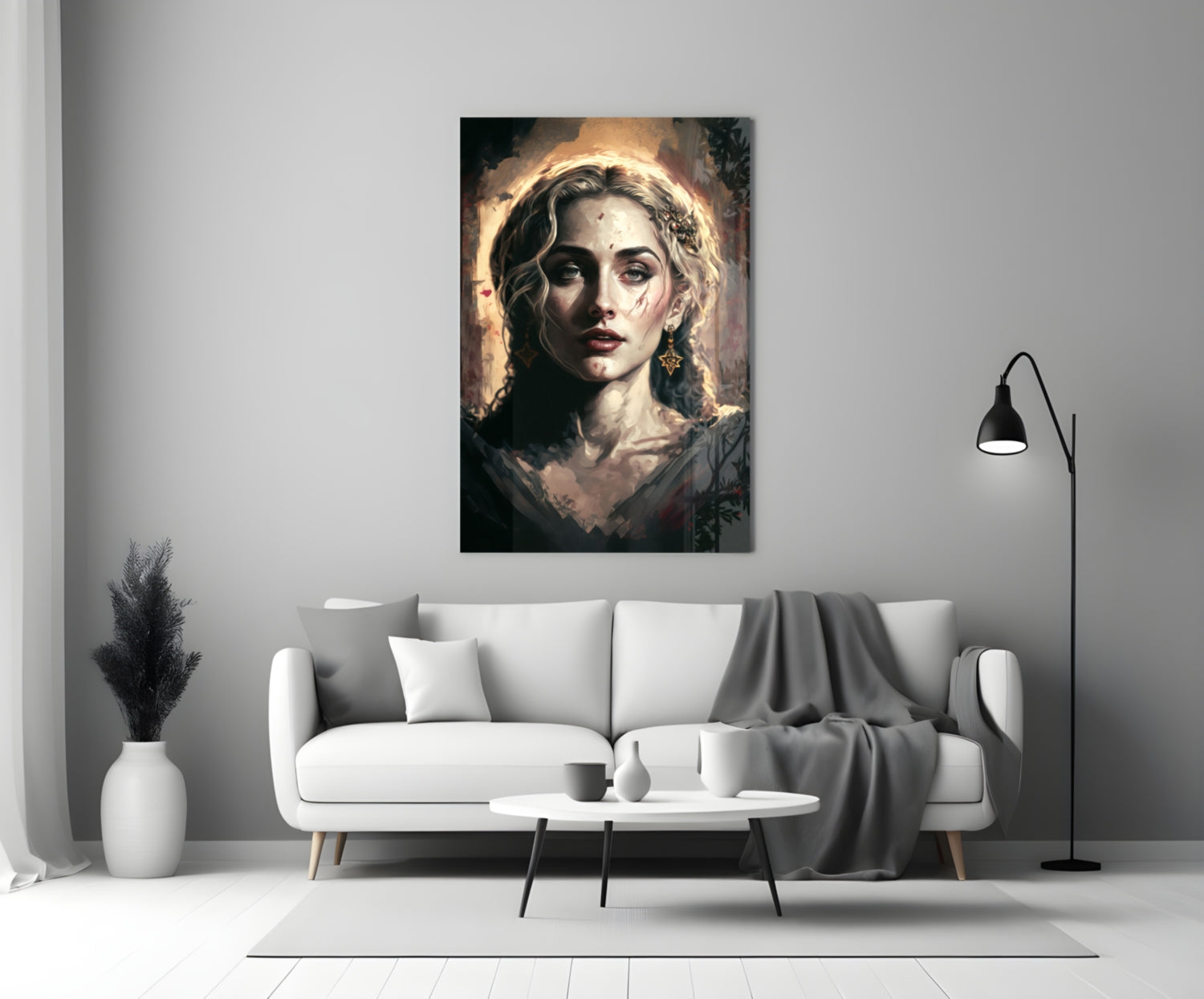 Madonna Glass Wall Art || Designer Collection